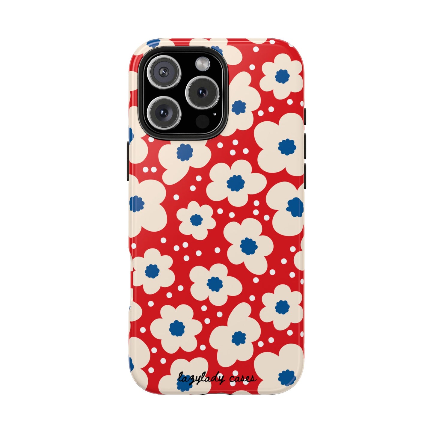 Blossom Floral Tough Phone Case - Durable Protection with Vintage Charm