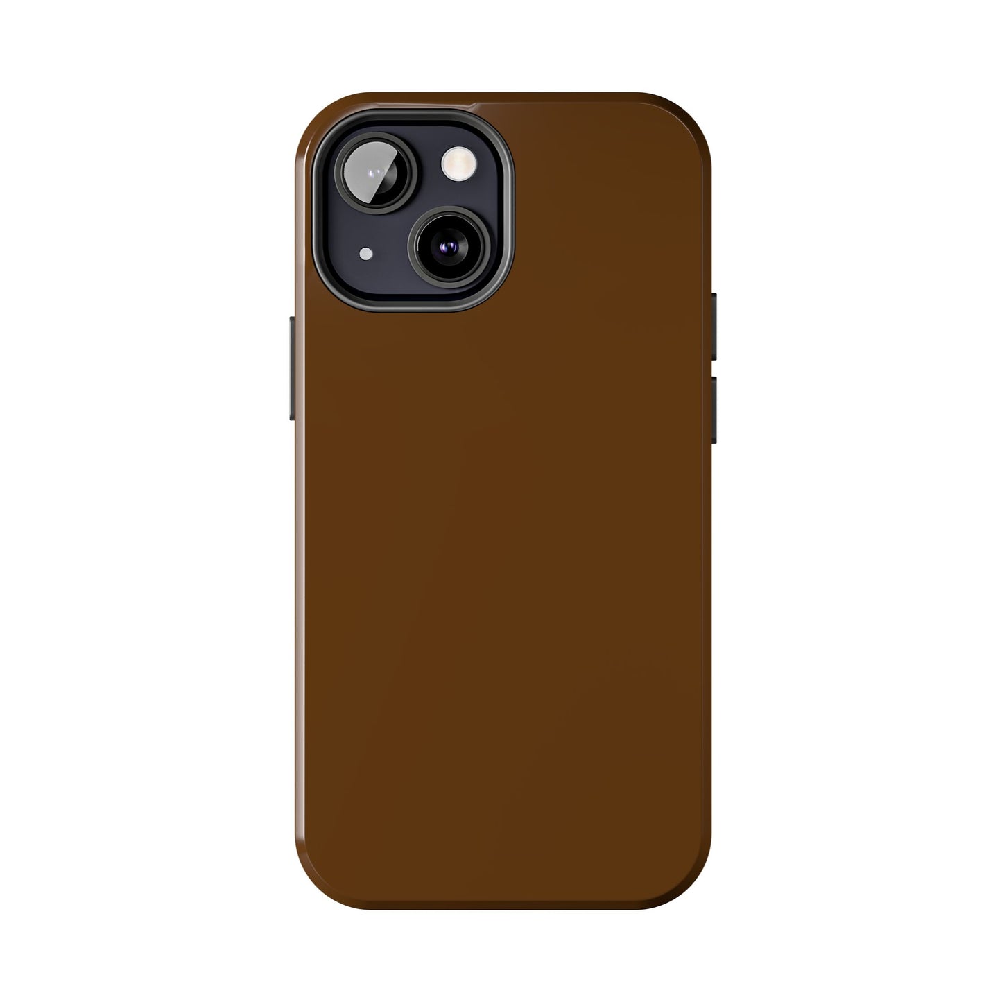 Brown Tough Phone Case — Rugged Shockproof iPhone Cover