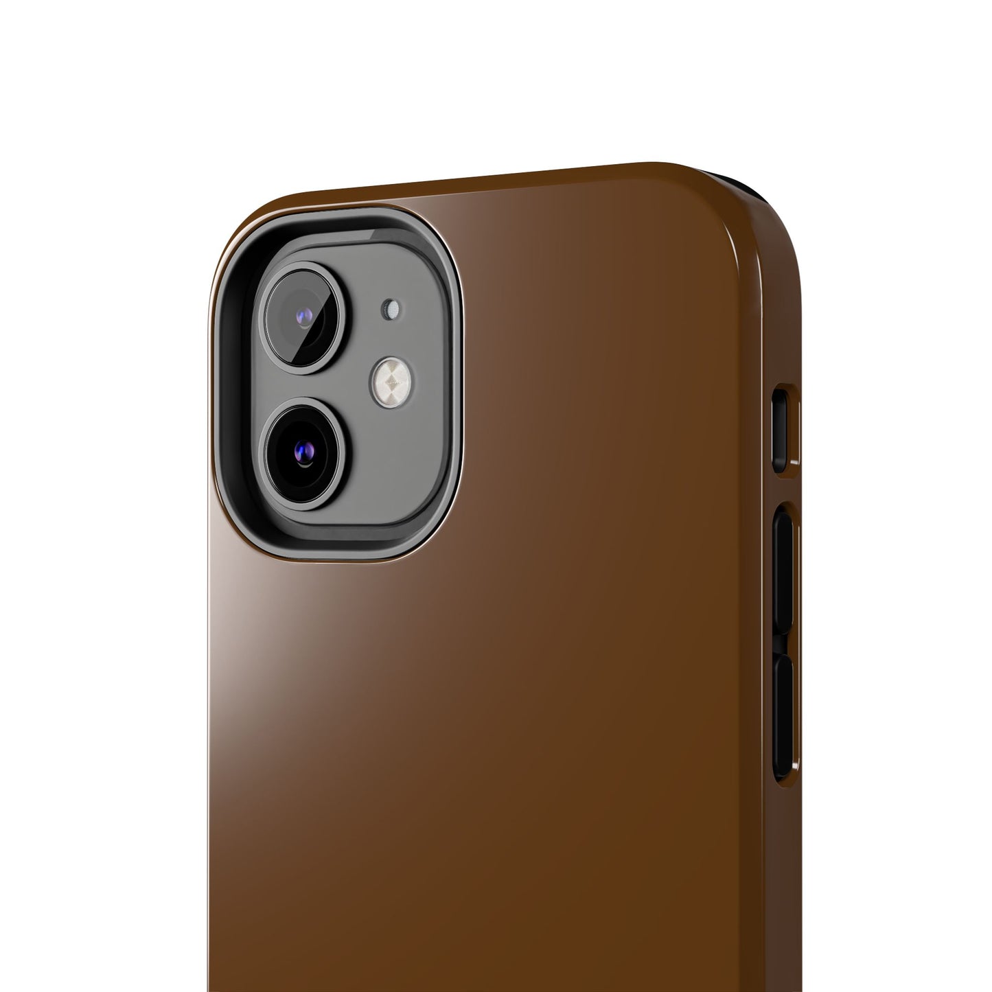 Brown Tough Phone Case — Rugged Shockproof iPhone Cover