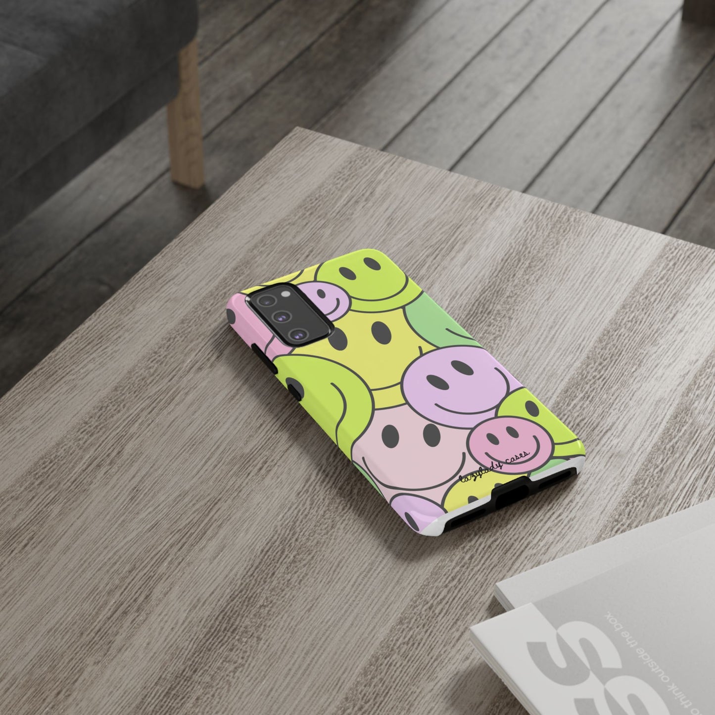 Colorful Smile Face Phone Case - Tough Protection & Fun Design