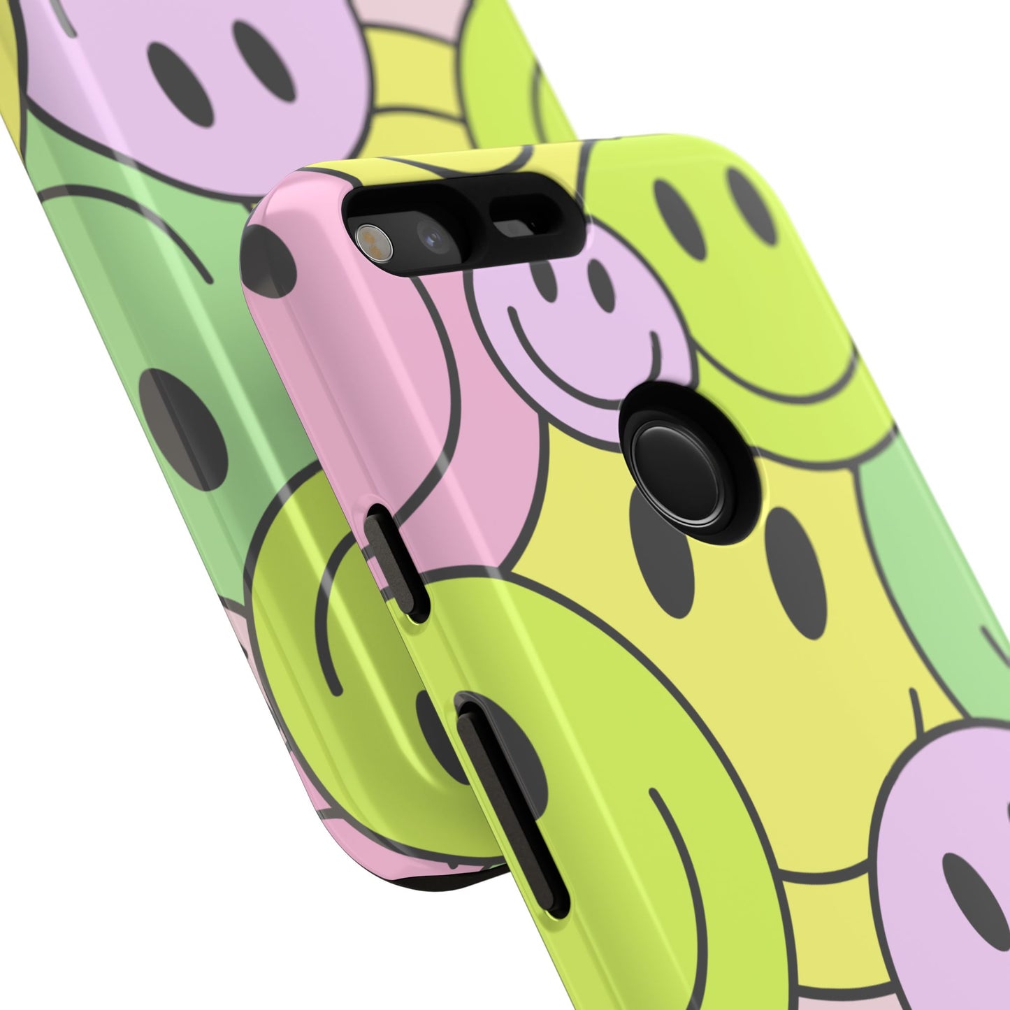Colorful Smile Face Phone Case - Tough Protection & Fun Design