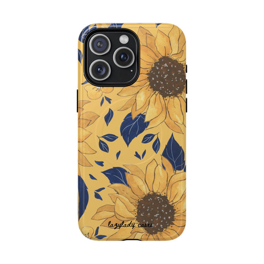 Sunflower Tough Magnetic Phone Case - Durable, Stylish Protection for Nature Lovers