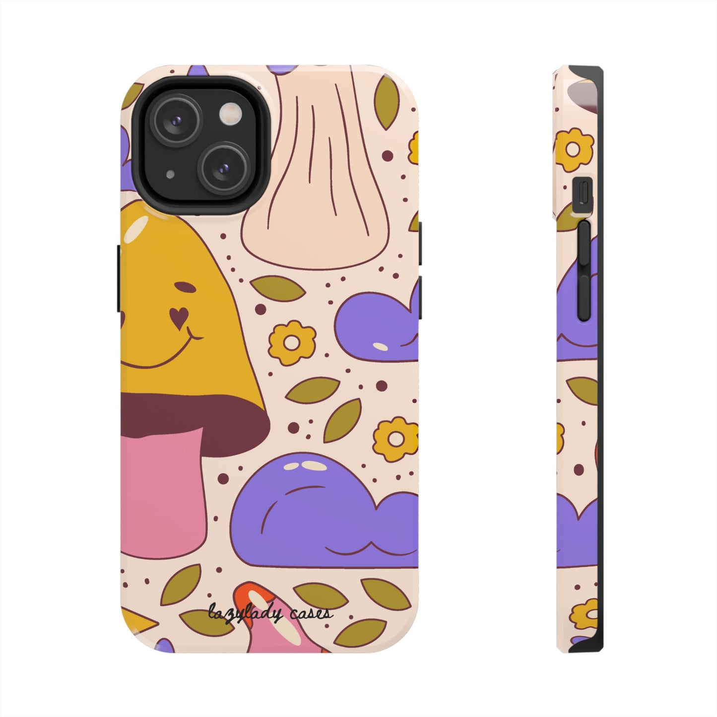 Whimsical Mushroom Phone Case - Tough & Fun Design for Nature Lovers
