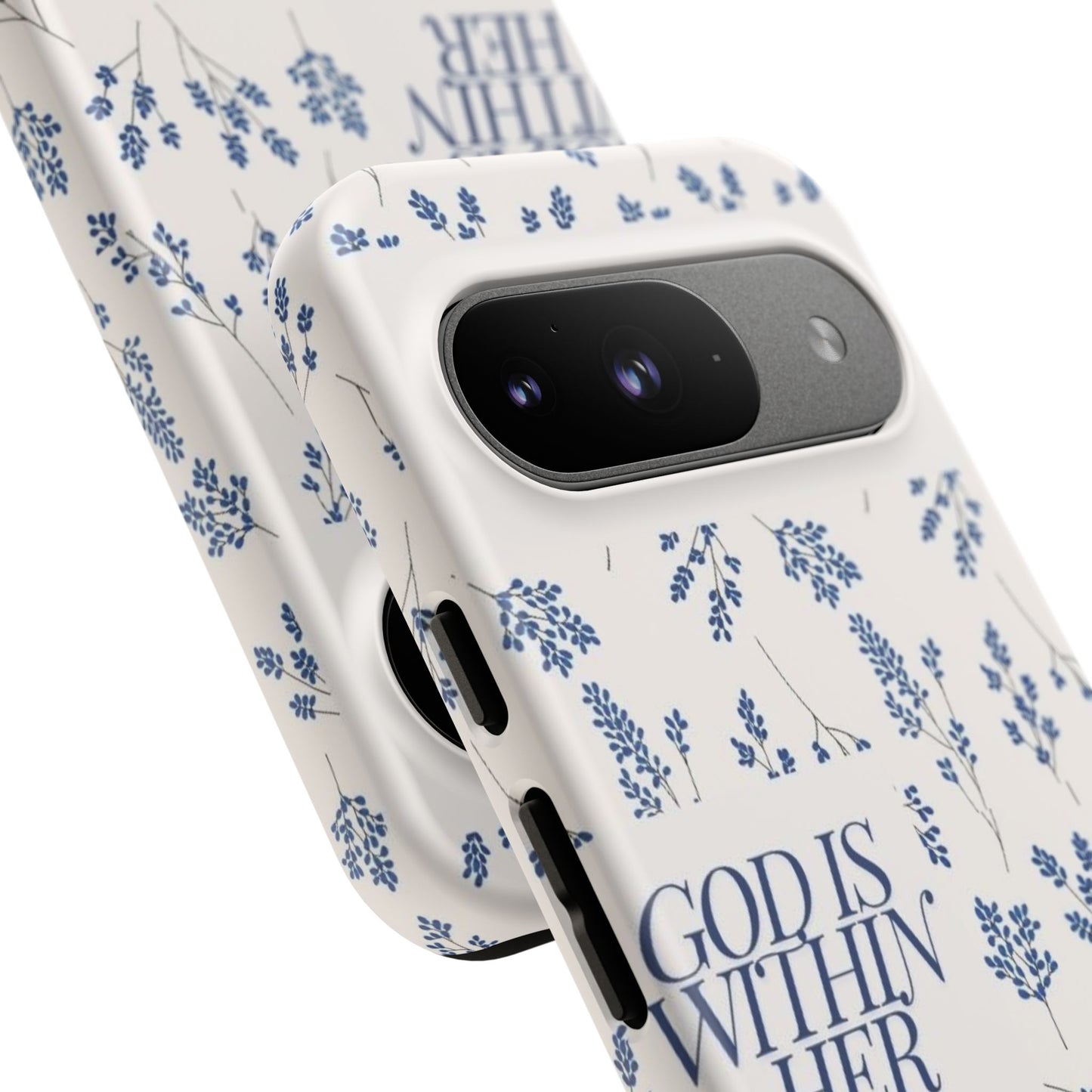 Within Her Cases - Floral Phone Case with Inspirational Quote, Motivational Gifts for Her, Bible Verse Design, Durable Case for iPhone, [...]