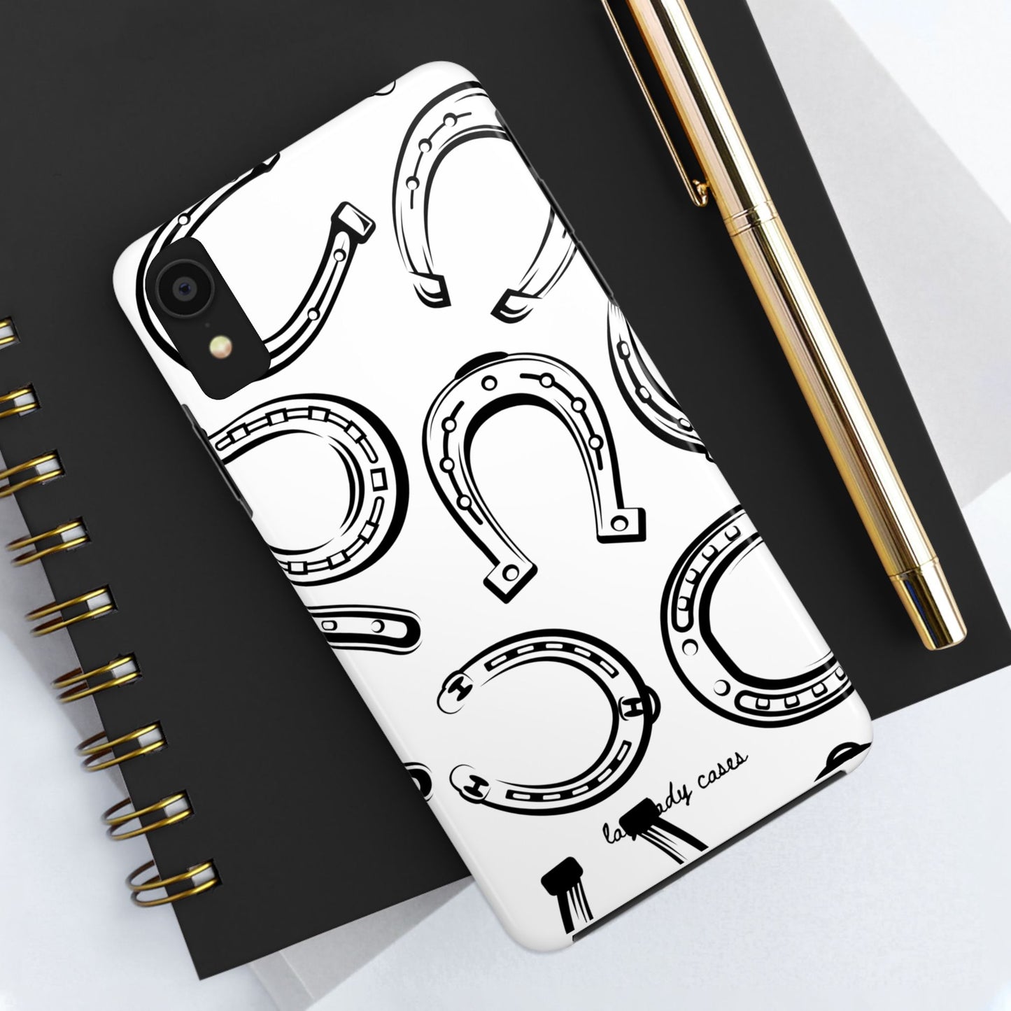 Horseshoe Tough Phone Case - Stylish Protection for Equestrian Lovers