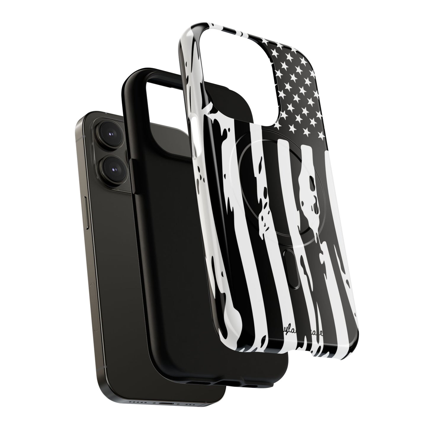 Tough Magnetic Phone Case - Vintage American Flag Design