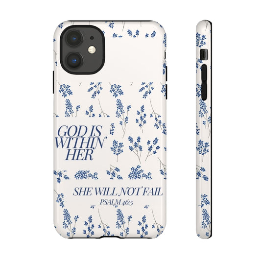 Within Her Cases - Floral Phone Case with Inspirational Quote, Motivational Gifts for Her, Bible Verse Design, Durable Case for iPhone, [...]