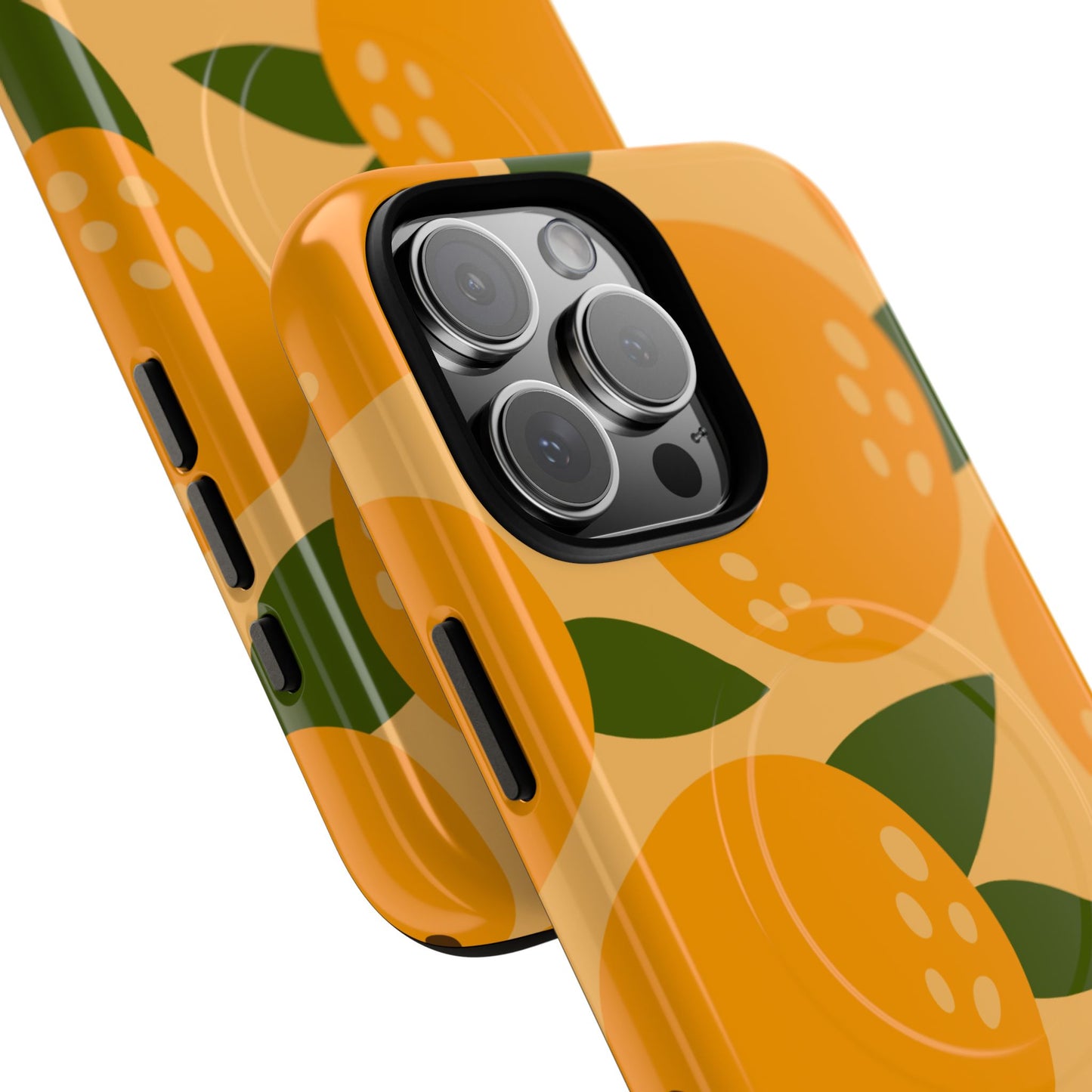 Citrus Orange Phone Case Magnetic Case for iPhone – Vibrant Orange Design