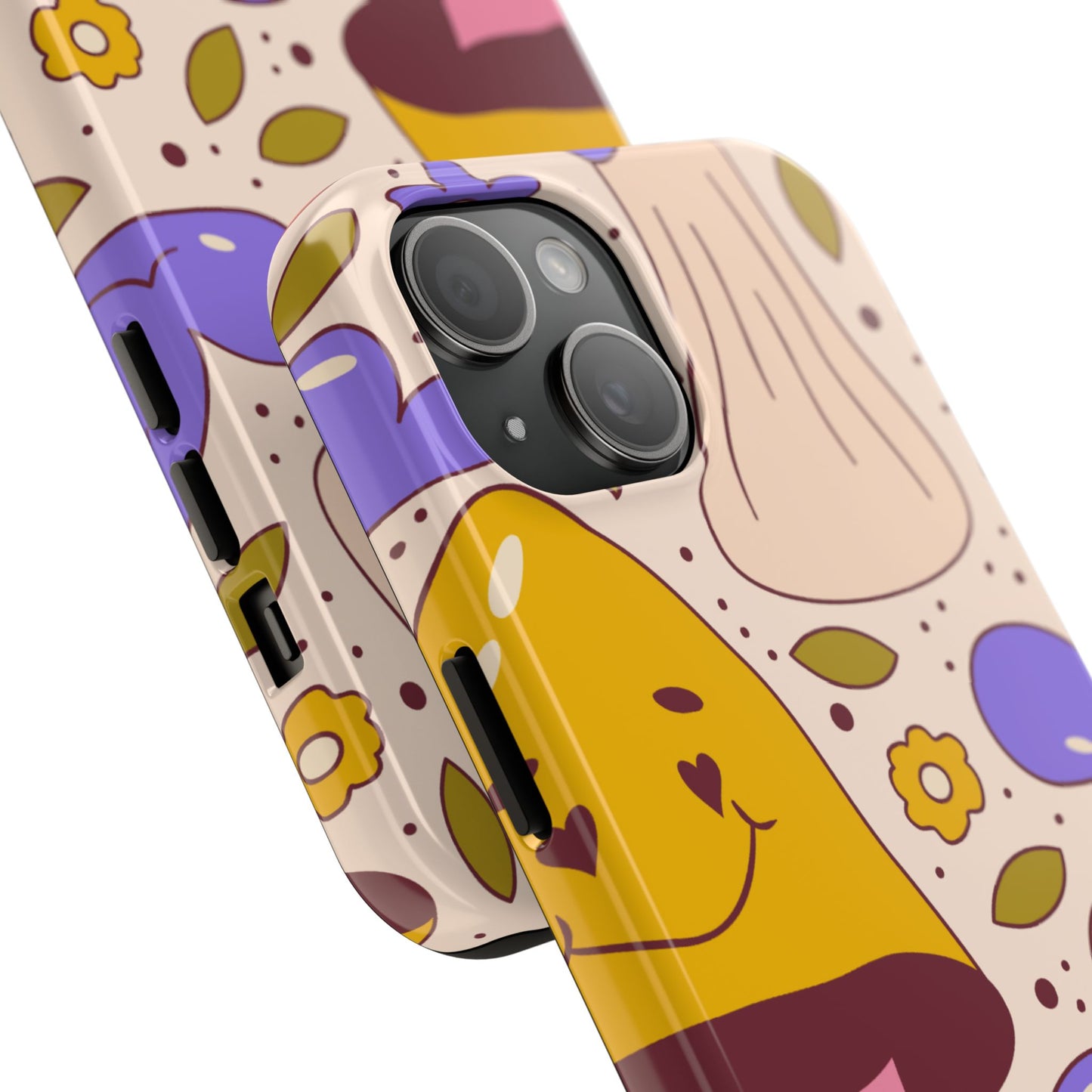 Whimsical Mushroom Phone Case - Tough & Fun Design for Nature Lovers