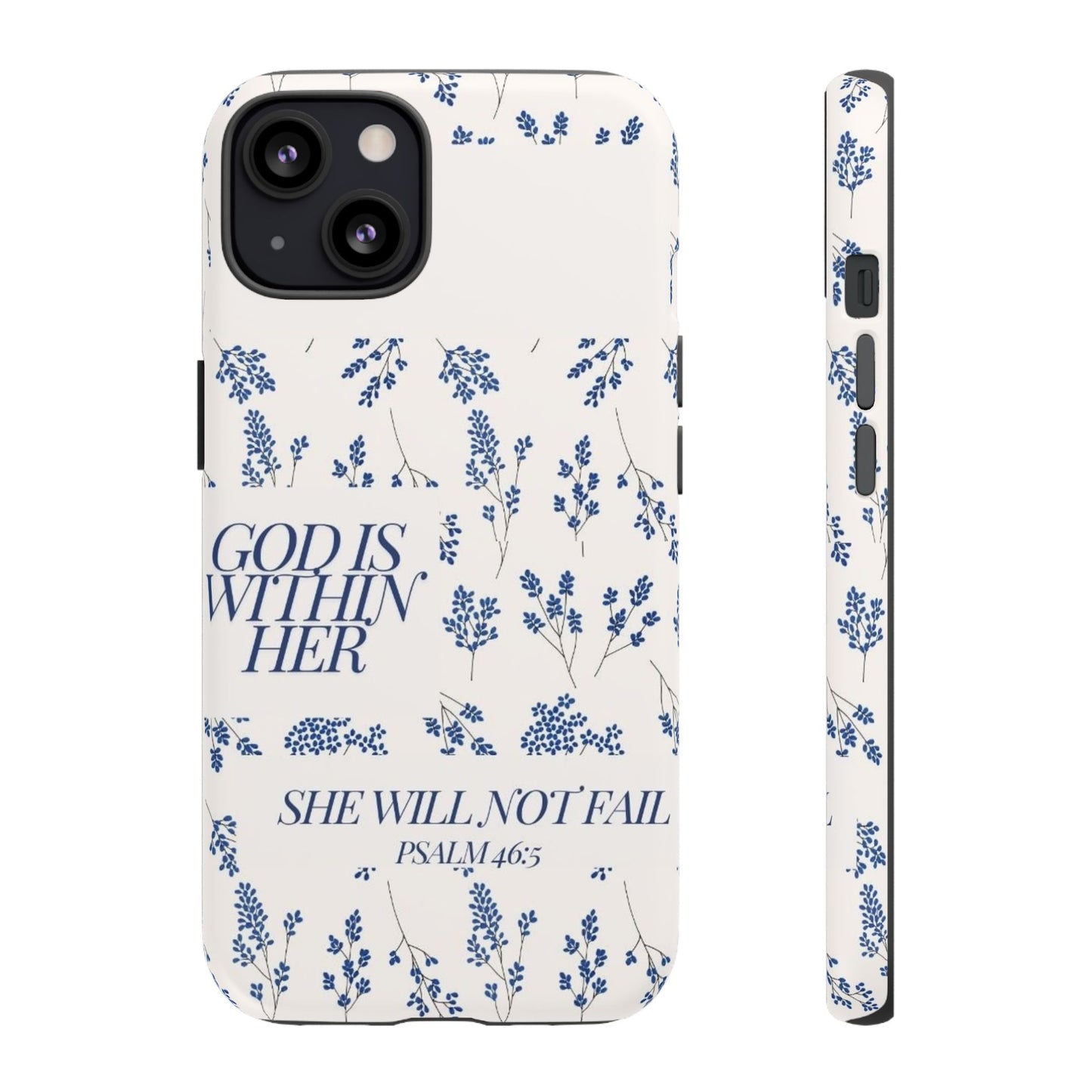 Within Her Cases - Floral Phone Case with Inspirational Quote, Motivational Gifts for Her, Bible Verse Design, Durable Case for iPhone, [...]