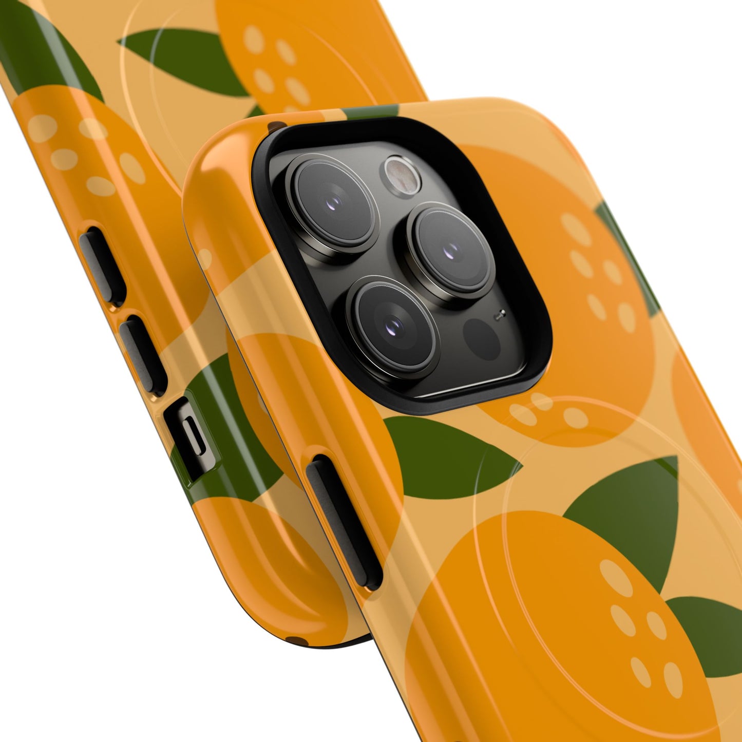 Citrus Orange Phone Case Magnetic Case for iPhone – Vibrant Orange Design