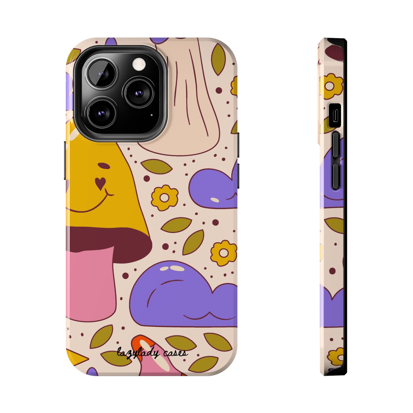 Whimsical Mushroom Phone Case - Tough & Fun Design for Nature Lovers