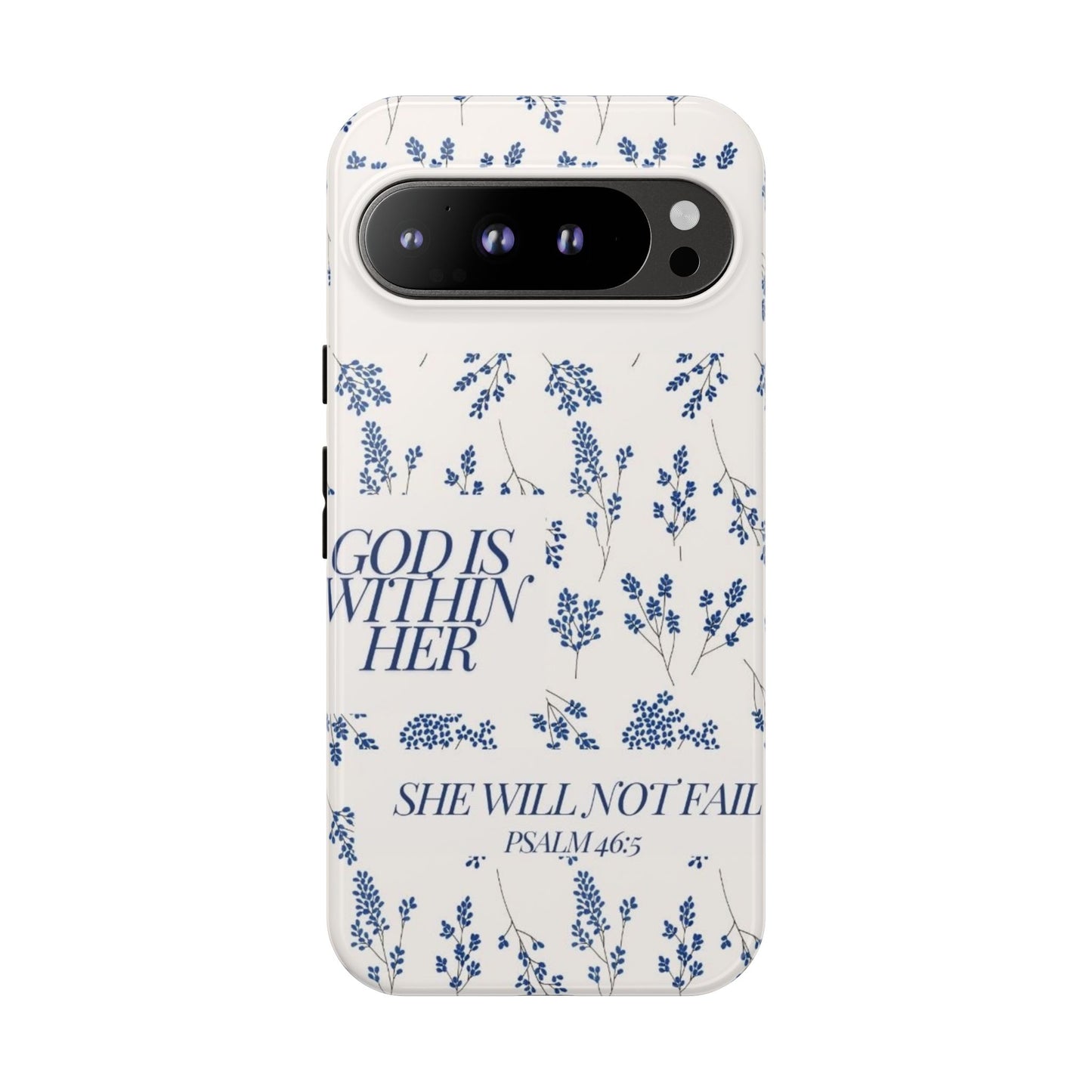 Within Her Cases - Floral Phone Case with Inspirational Quote, Motivational Gifts for Her, Bible Verse Design, Durable Case for iPhone, [...]