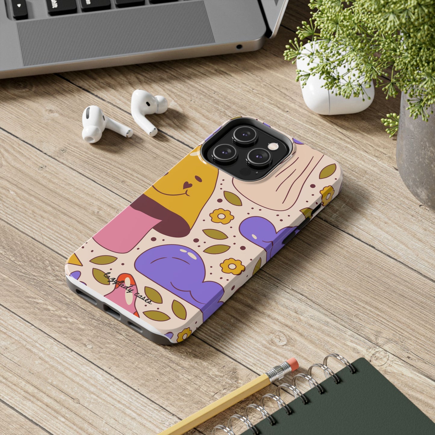 Whimsical Mushroom Phone Case - Tough & Fun Design for Nature Lovers