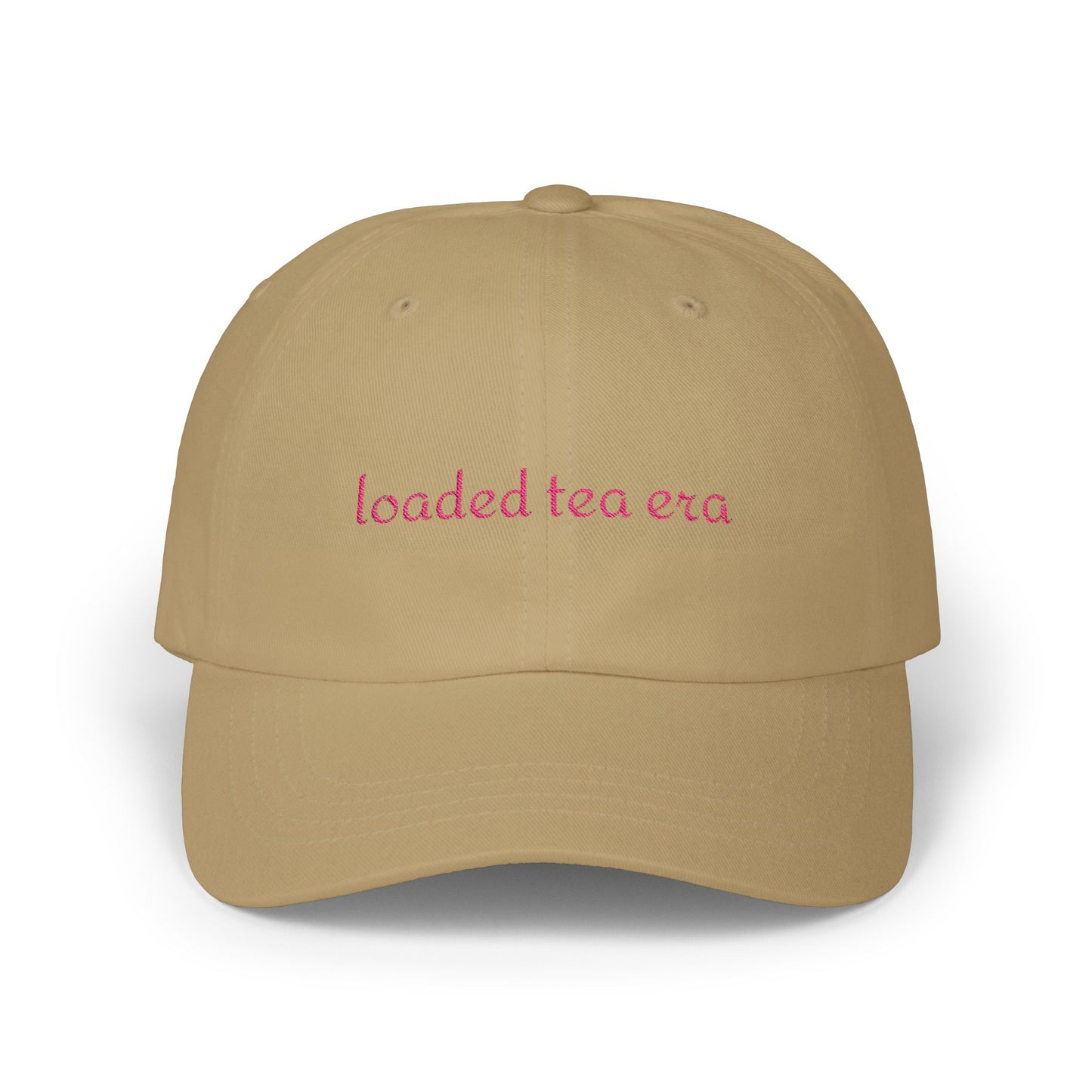 Loaded Tea Era Cap — Embroidered White Baseball Hat