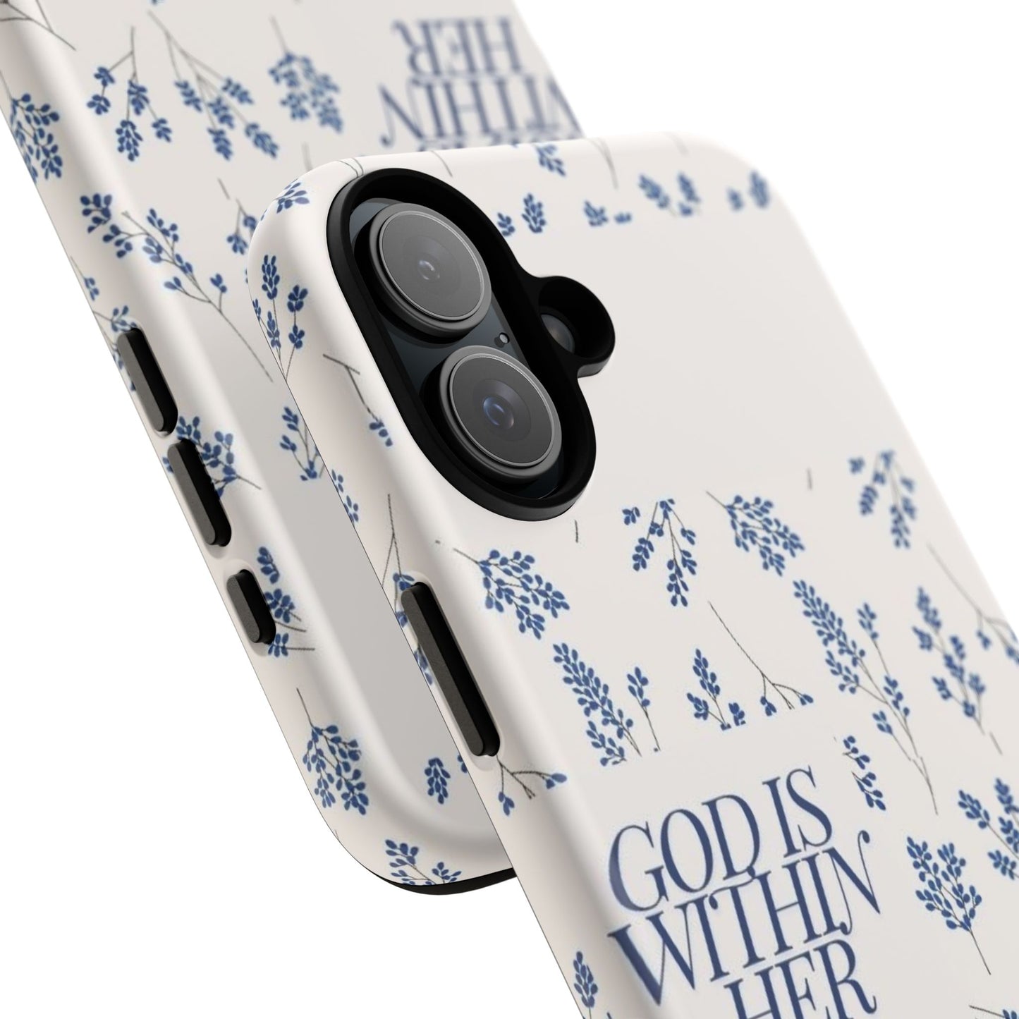 Within Her Cases - Floral Phone Case with Inspirational Quote, Motivational Gifts for Her, Bible Verse Design, Durable Case for iPhone, [...]