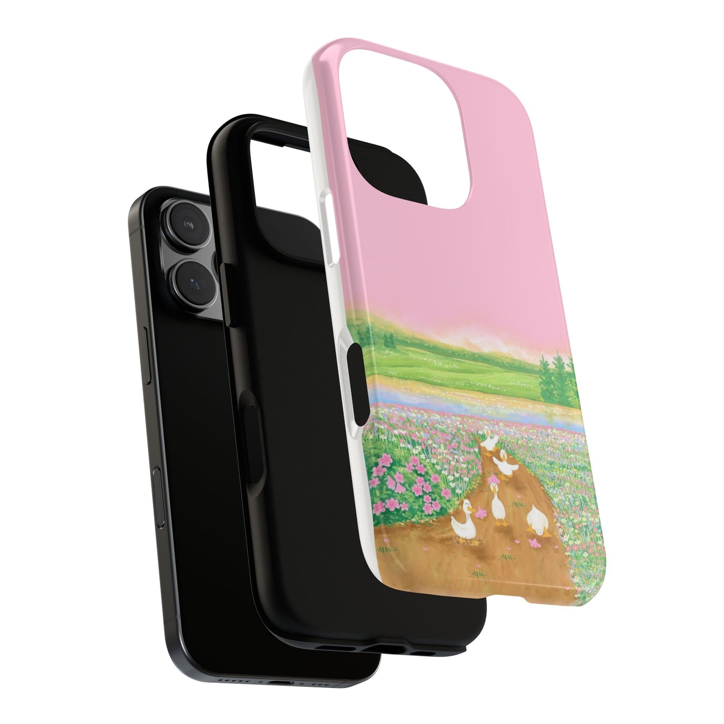 Pastel Floral Phone Case, Tough Cases for Nature Lovers, Cute Phone Accessories, Spring Gifts, Unique Mobile Covers