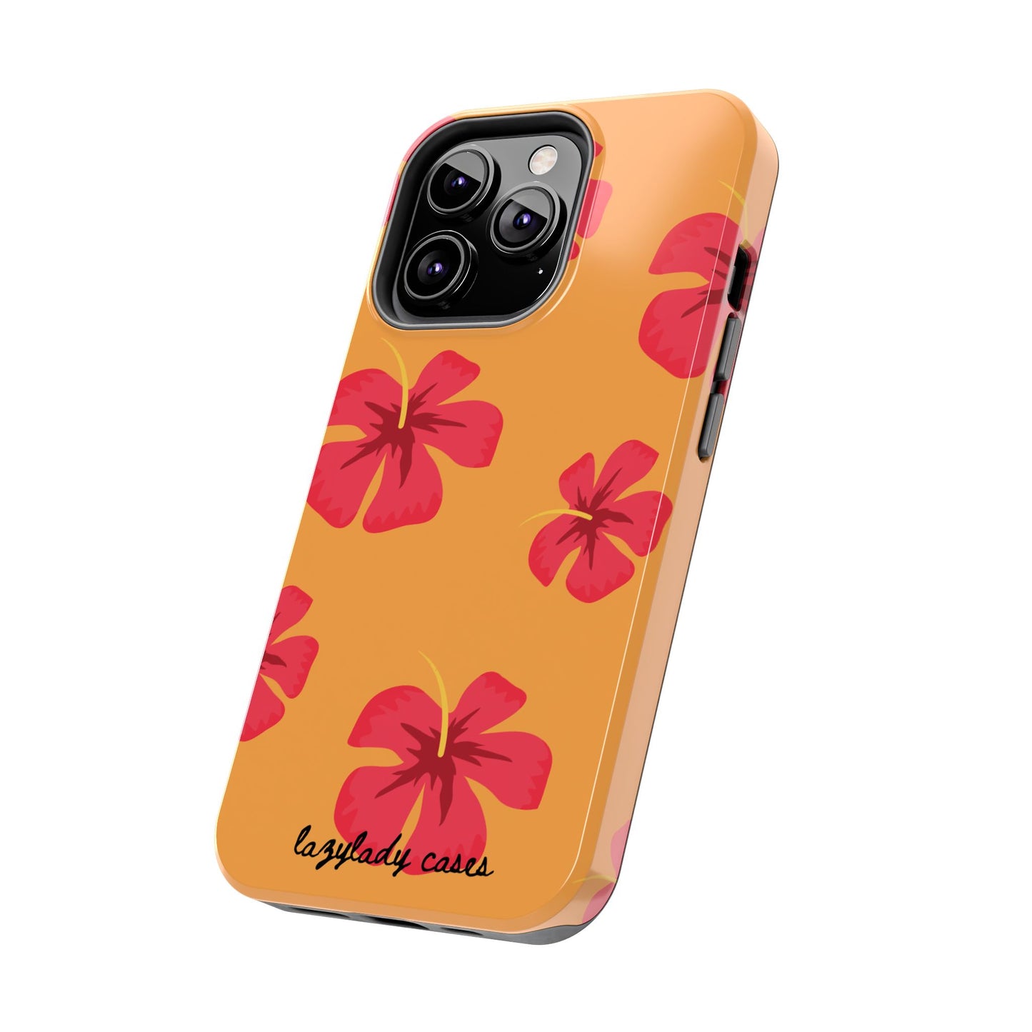 Tough Floral Phone Case - Vibrant Hibiscus Design for Summer Fun