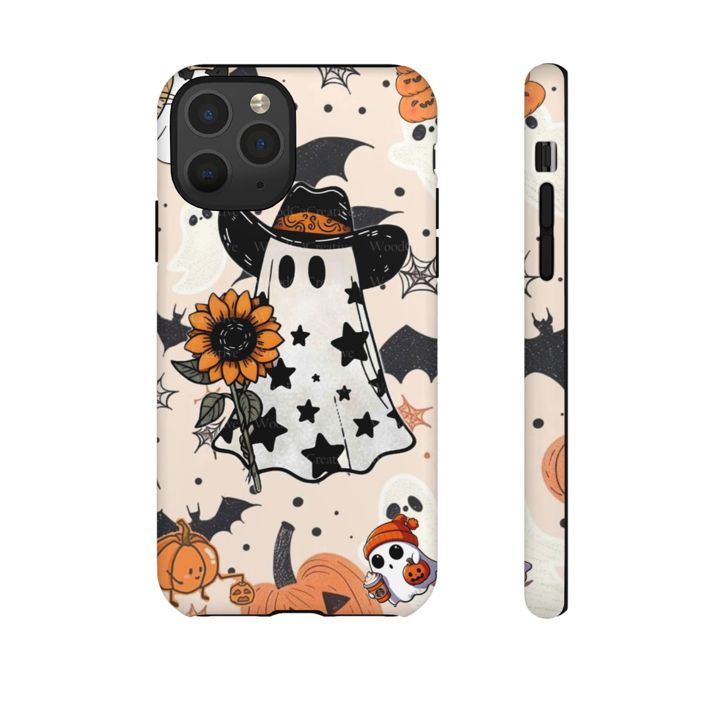 Cute Ghost Phone Case, Halloween Decor, Spooky Gift, Fall Accessories, Pumpkin Lover's Gift, Autumn Vibes, Trick or Treat