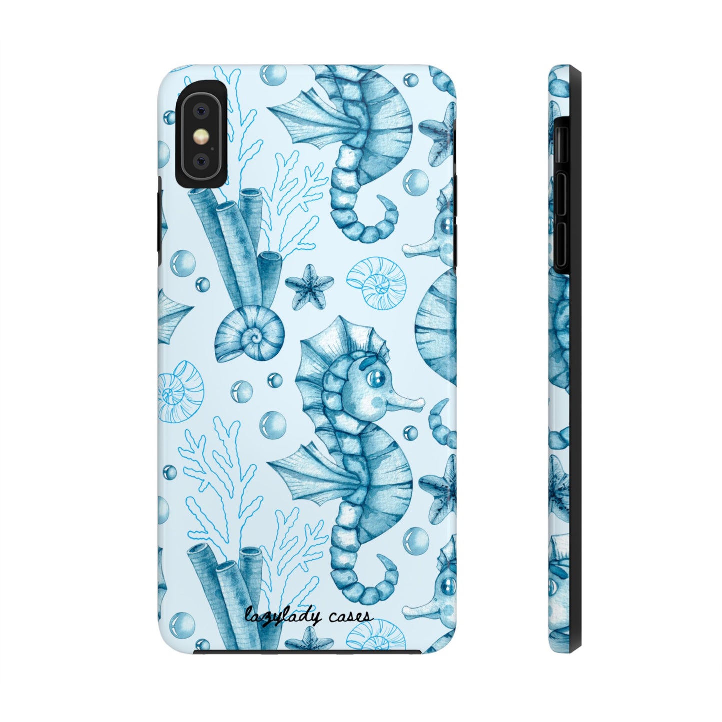 Coastal Seahorse Phone Case - Tough Protection with Beach Vibe