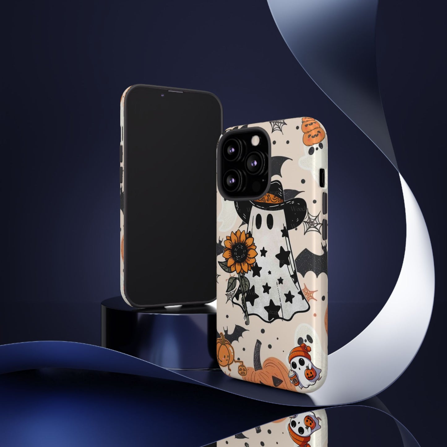 Cute Ghost Phone Case, Halloween Decor, Spooky Gift, Fall Accessories, Pumpkin Lover's Gift, Autumn Vibes, Trick or Treat