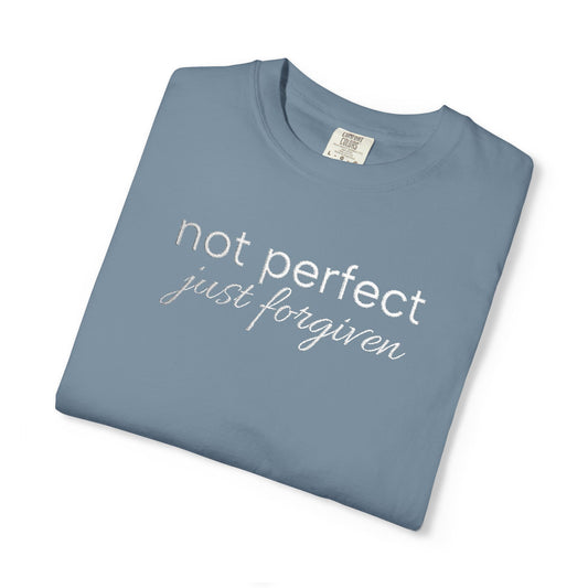 Not Perfect Embroidered Tee