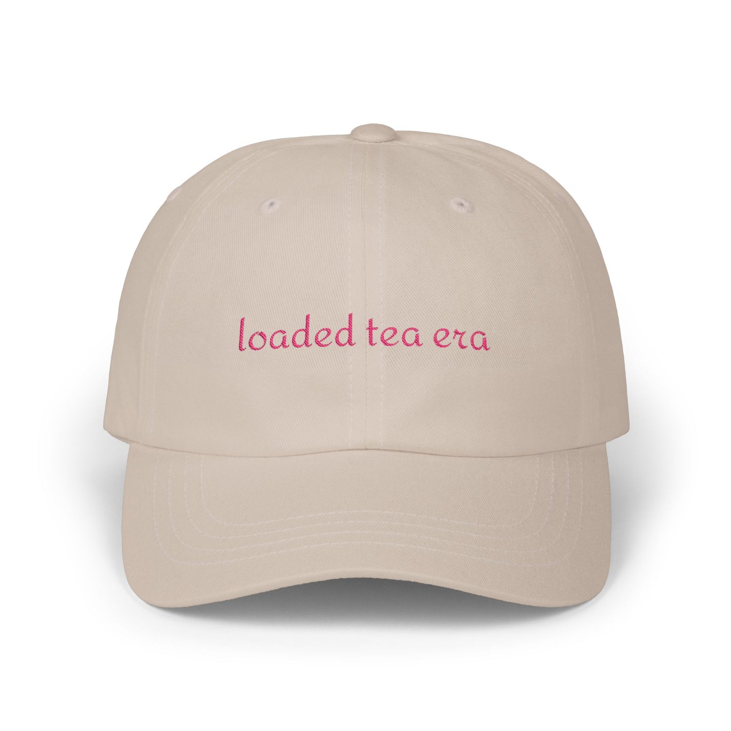 Loaded Tea Era Cap — Embroidered White Baseball Hat