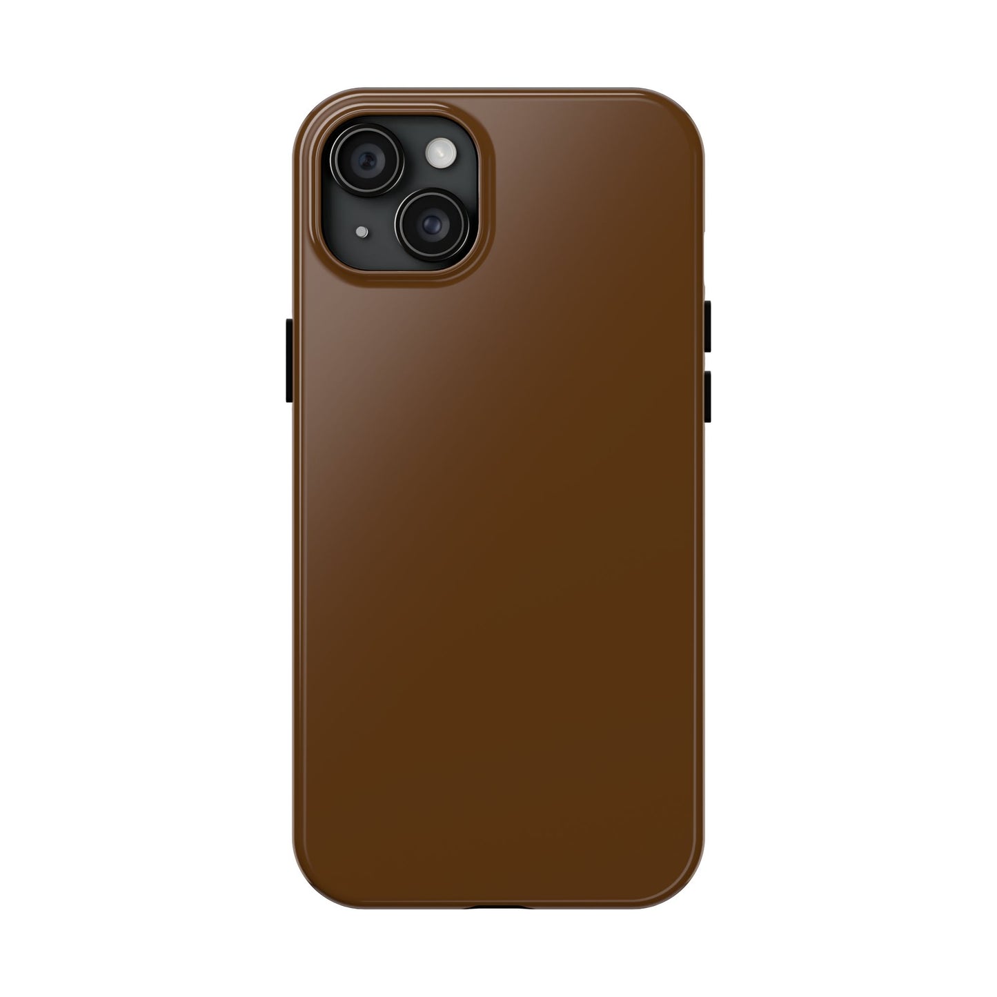 Brown Tough Phone Case — Rugged Shockproof iPhone Cover