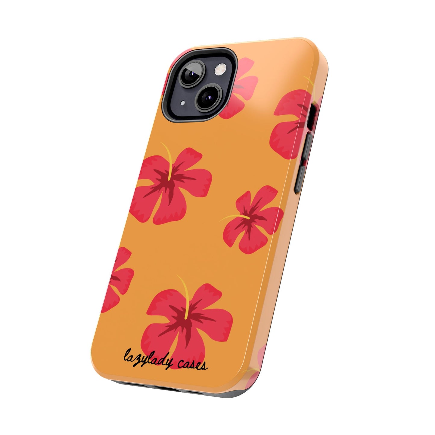 Tough Floral Phone Case - Vibrant Hibiscus Design for Summer Fun