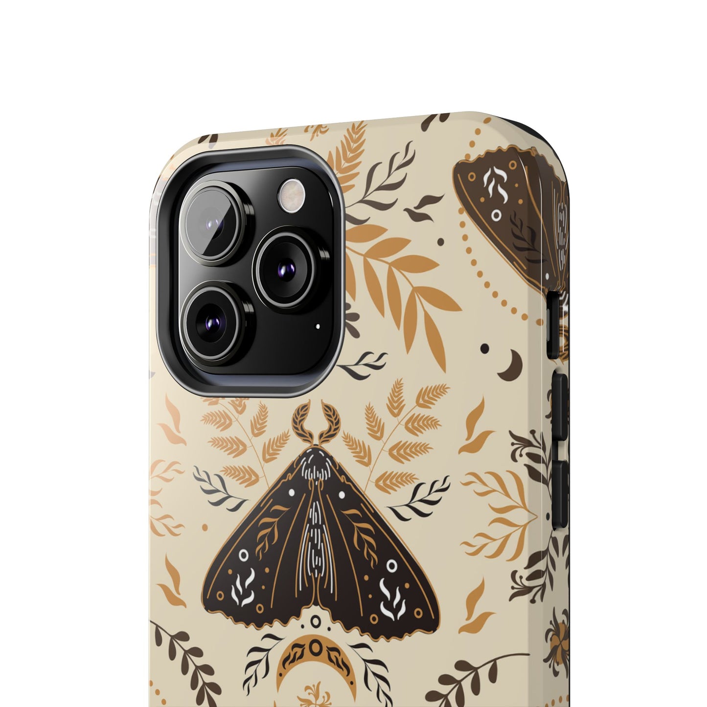 Nature-Inspired Tough Phone Cases with Moth Design