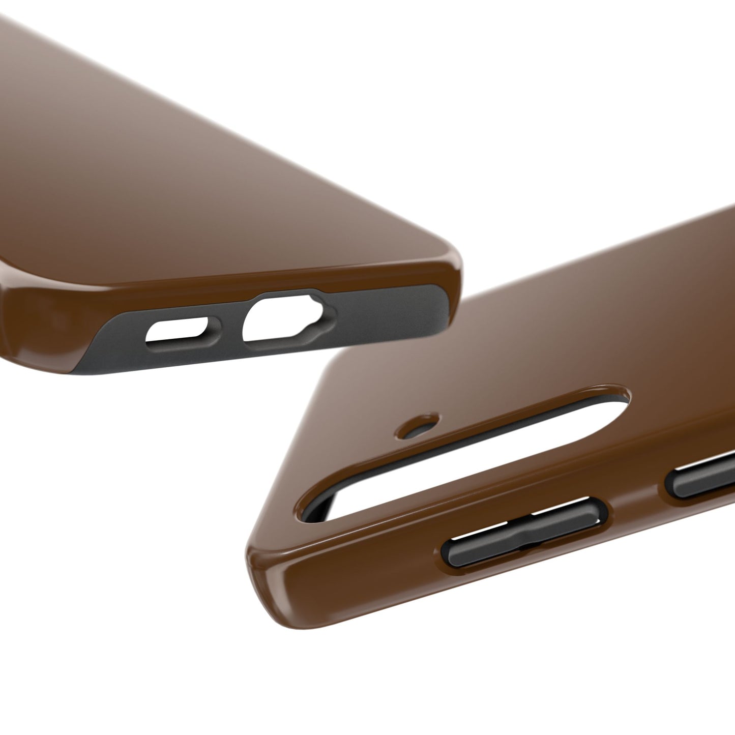 Brown Tough Phone Case — Rugged Shockproof iPhone Cover