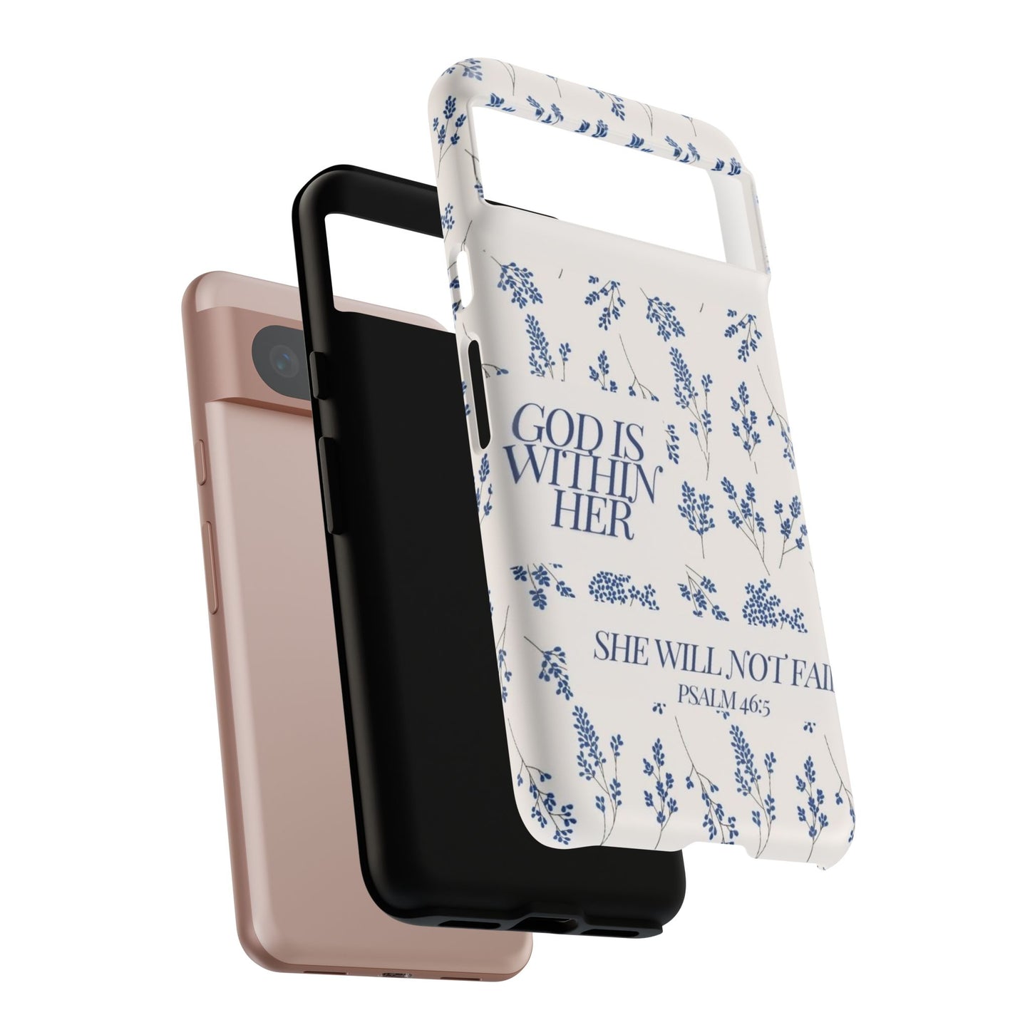 Within Her Cases - Floral Phone Case with Inspirational Quote, Motivational Gifts for Her, Bible Verse Design, Durable Case for iPhone, [...]