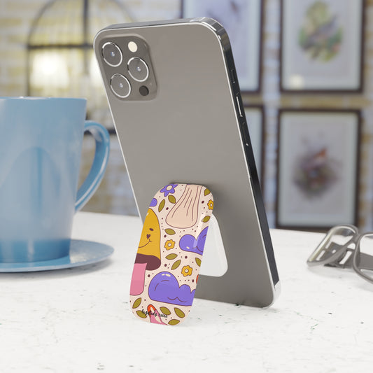 Colorful Mushroom Phone Grip - Cute Decor for Your Mobile