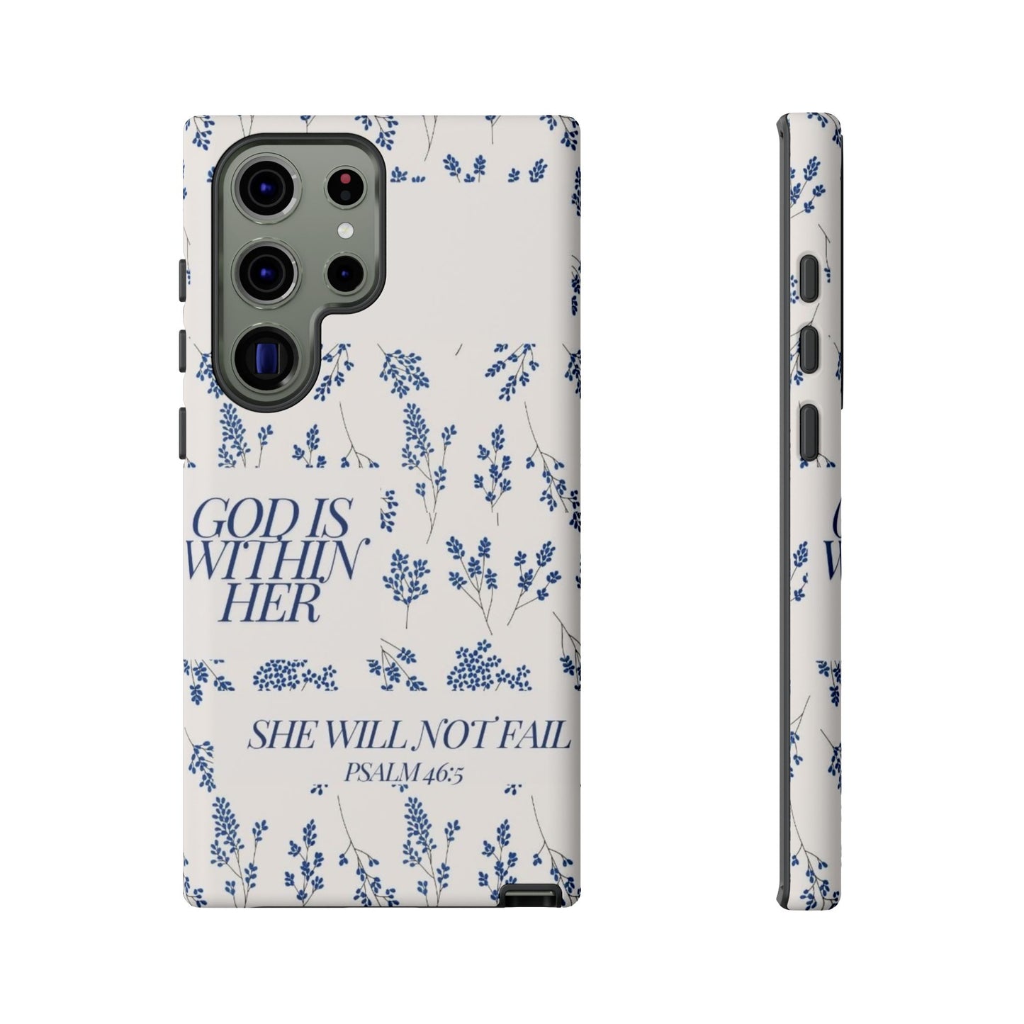Within Her Cases - Floral Phone Case with Inspirational Quote, Motivational Gifts for Her, Bible Verse Design, Durable Case for iPhone, [...]
