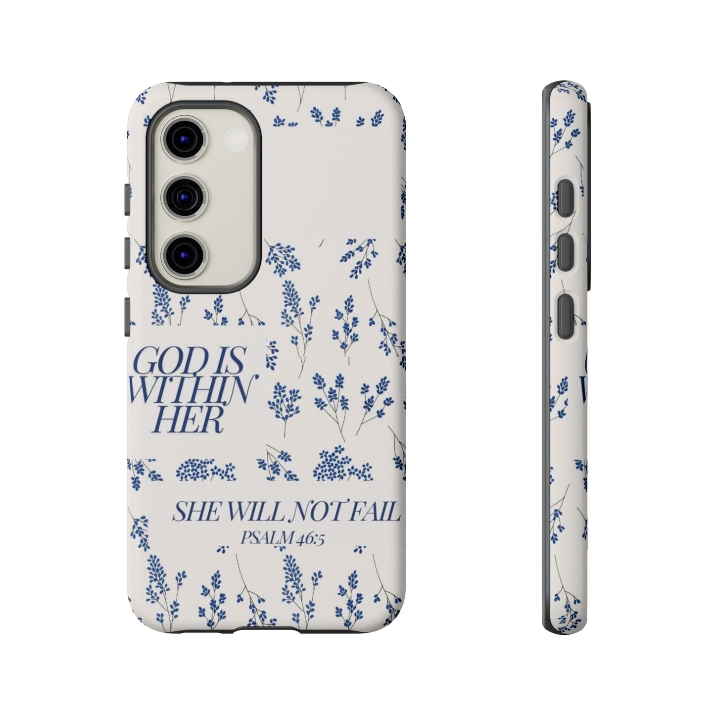 Within Her Cases - Floral Phone Case with Inspirational Quote, Motivational Gifts for Her, Bible Verse Design, Durable Case for iPhone, [...]