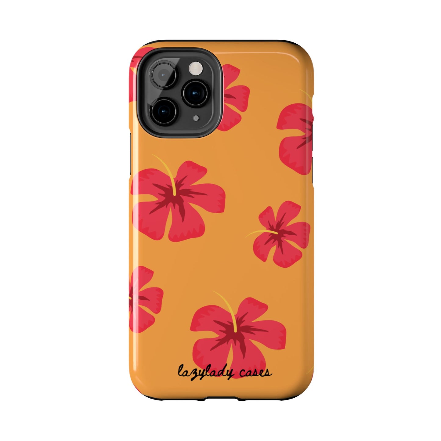 Tough Floral Phone Case - Vibrant Hibiscus Design for Summer Fun