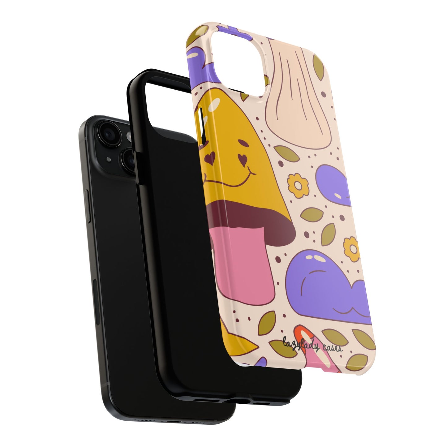 Whimsical Mushroom Phone Case - Tough & Fun Design for Nature Lovers