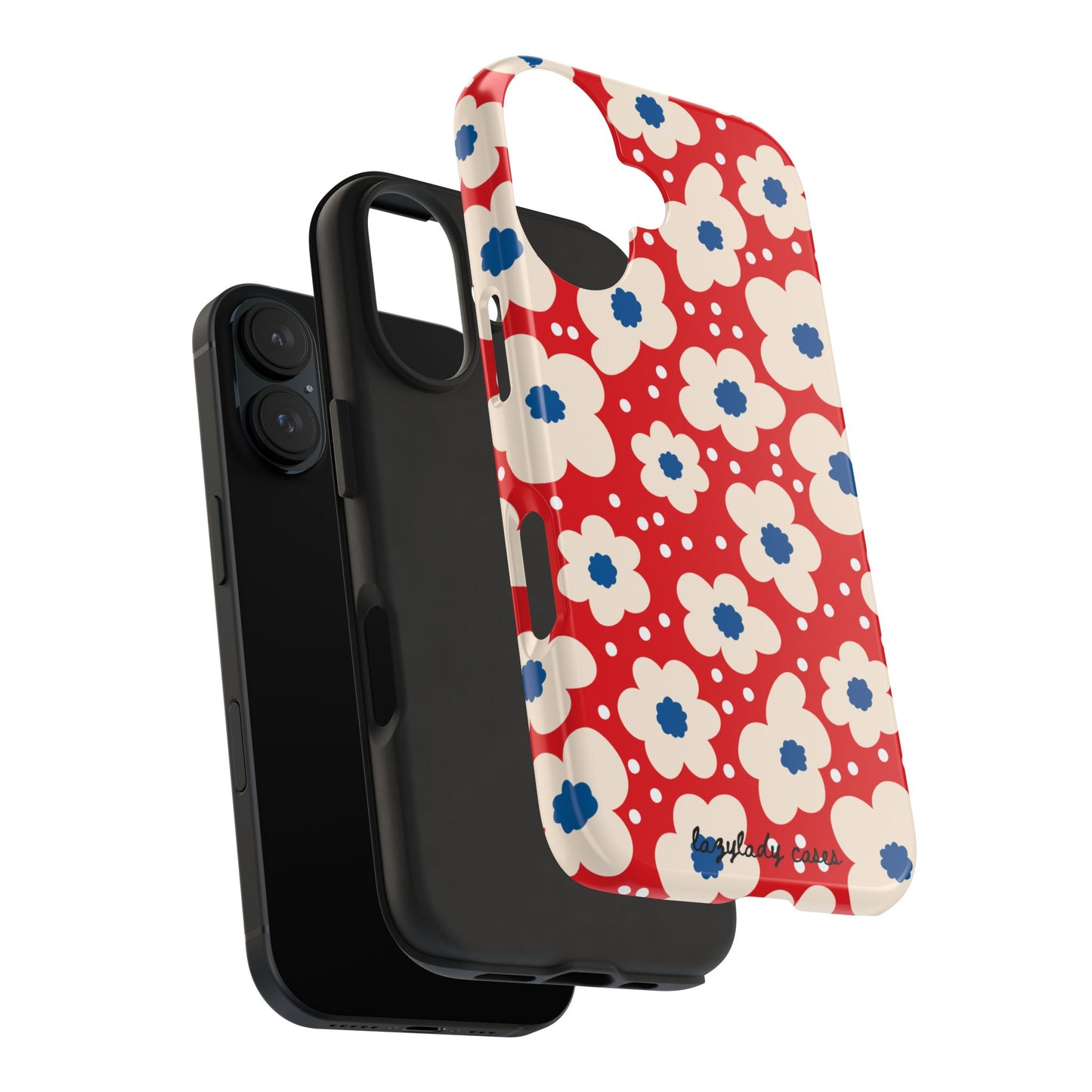 Blossom Floral Tough Phone Case - Durable Protection with Vintage Charm