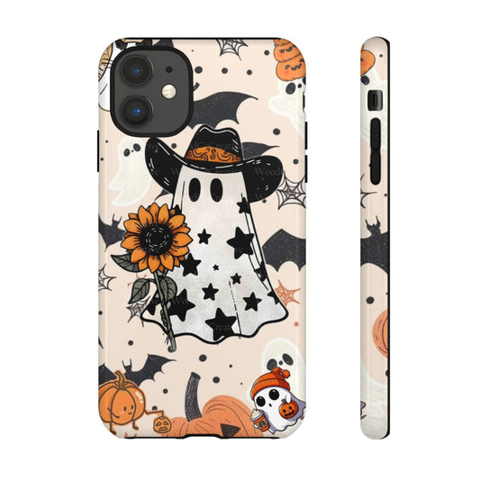 Cute Ghost Phone Case, Halloween Decor, Spooky Gift, Fall Accessories, Pumpkin Lover's Gift, Autumn Vibes, Trick or Treat