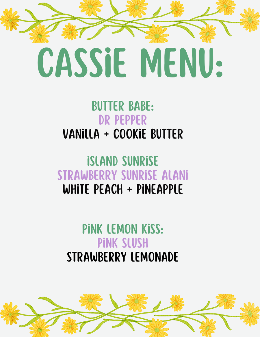 Cassie Menu