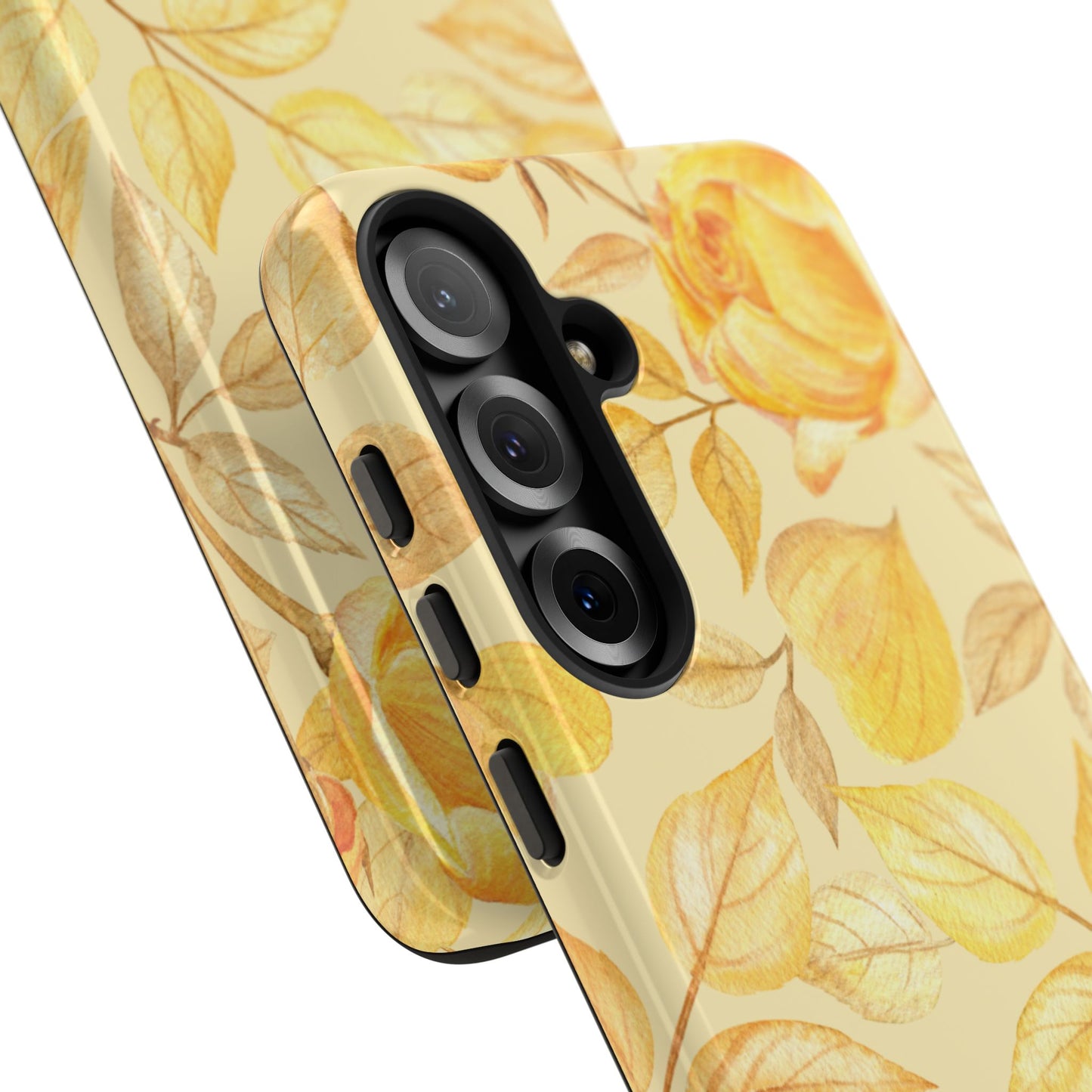 Yellow Dusk Tough Phone Case - Yellow Rose Design