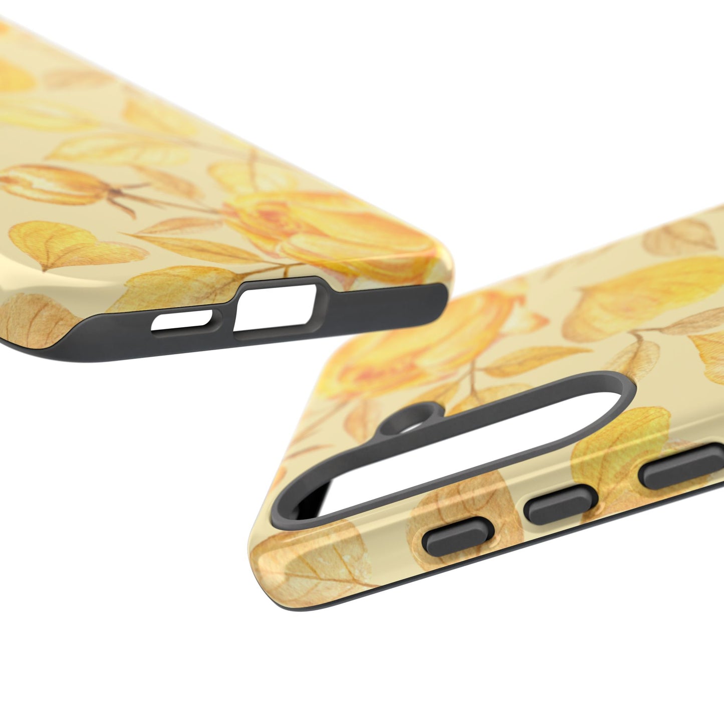 Yellow Dusk Tough Phone Case - Yellow Rose Design