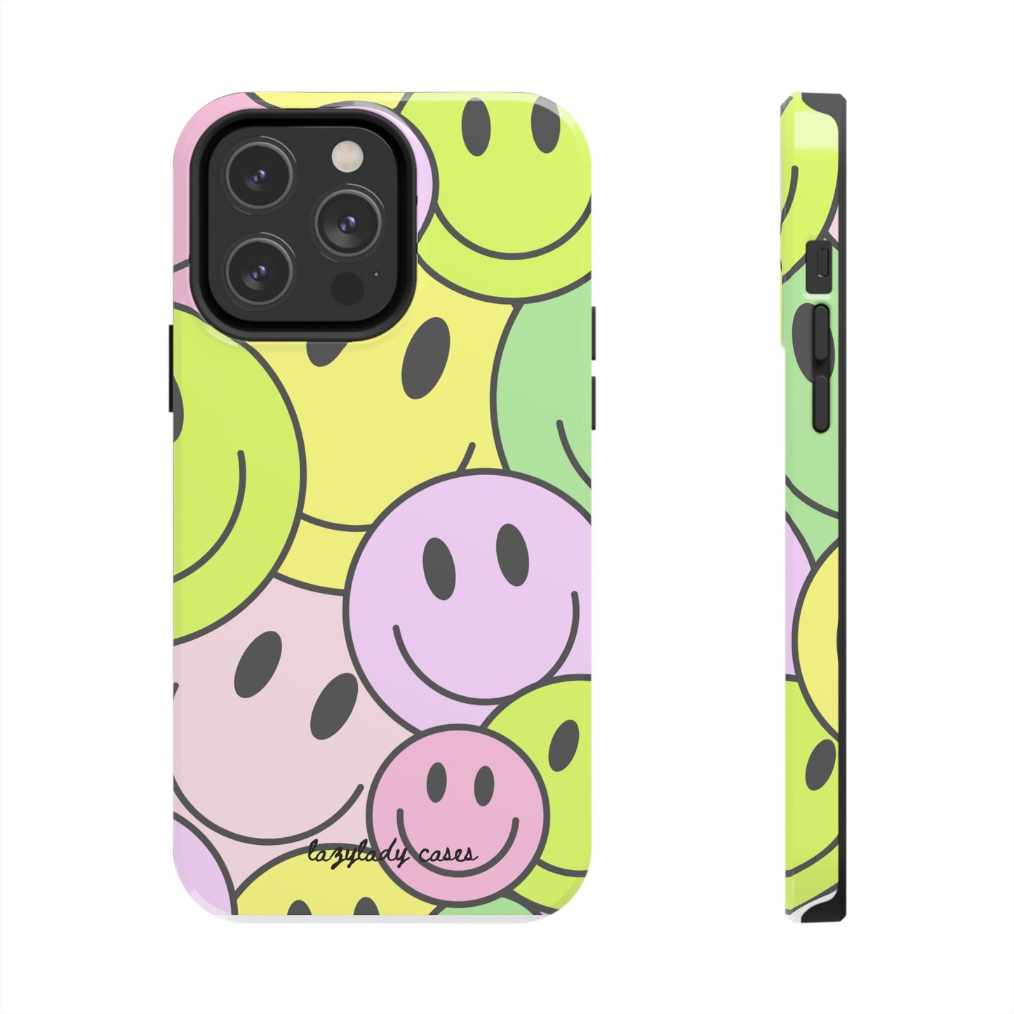 Colorful Smiley Face Tough Phone Case - Fun, Durable Protection for All Ages