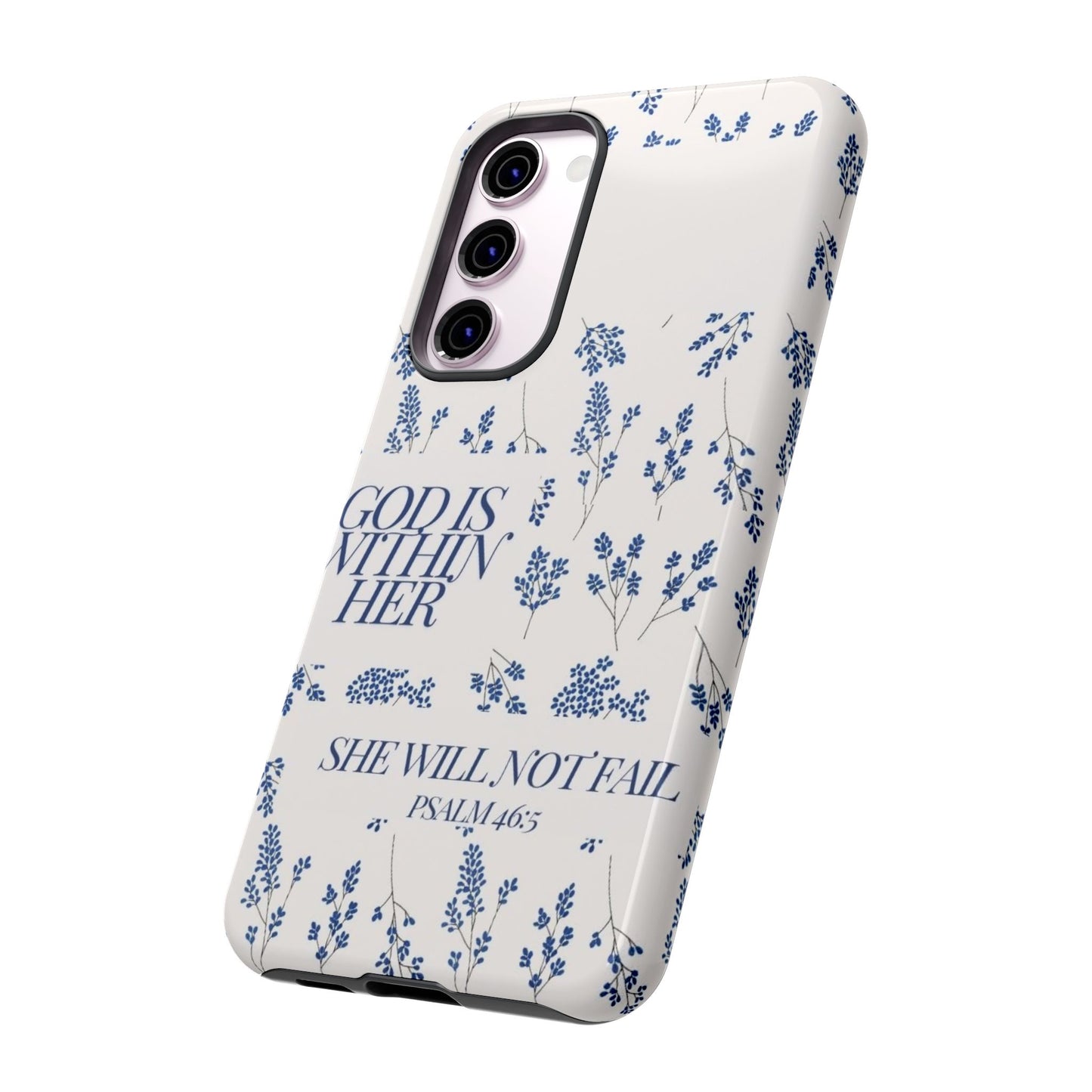 Within Her Cases - Floral Phone Case with Inspirational Quote, Motivational Gifts for Her, Bible Verse Design, Durable Case for iPhone, [...]
