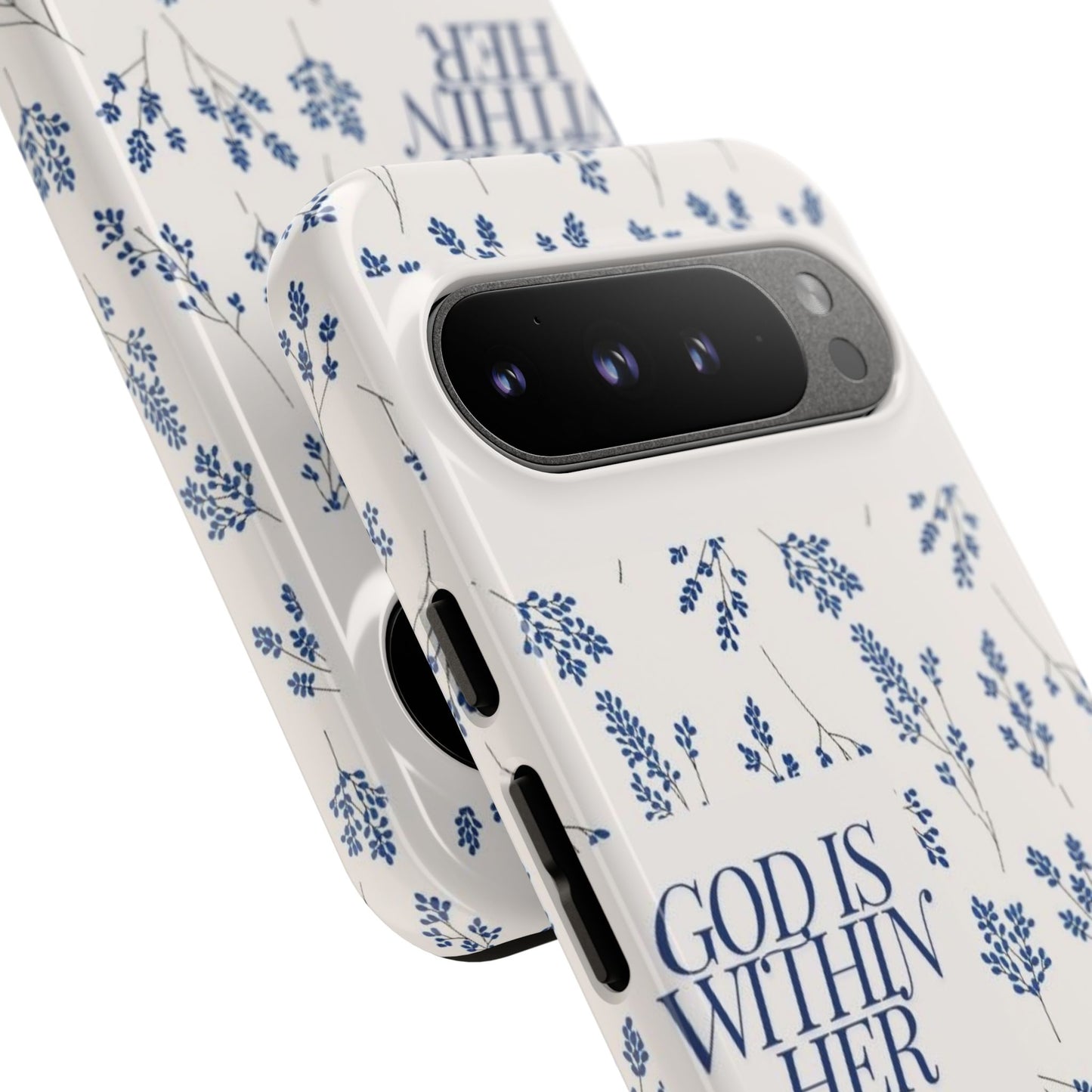 Within Her Cases - Floral Phone Case with Inspirational Quote, Motivational Gifts for Her, Bible Verse Design, Durable Case for iPhone, [...]