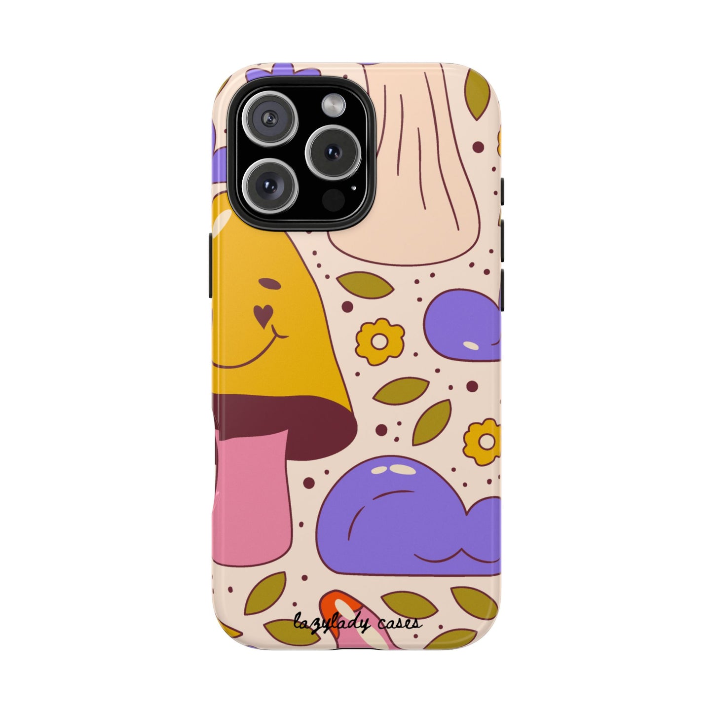 Whimsical Mushroom Phone Case - Tough & Fun Design for Nature Lovers