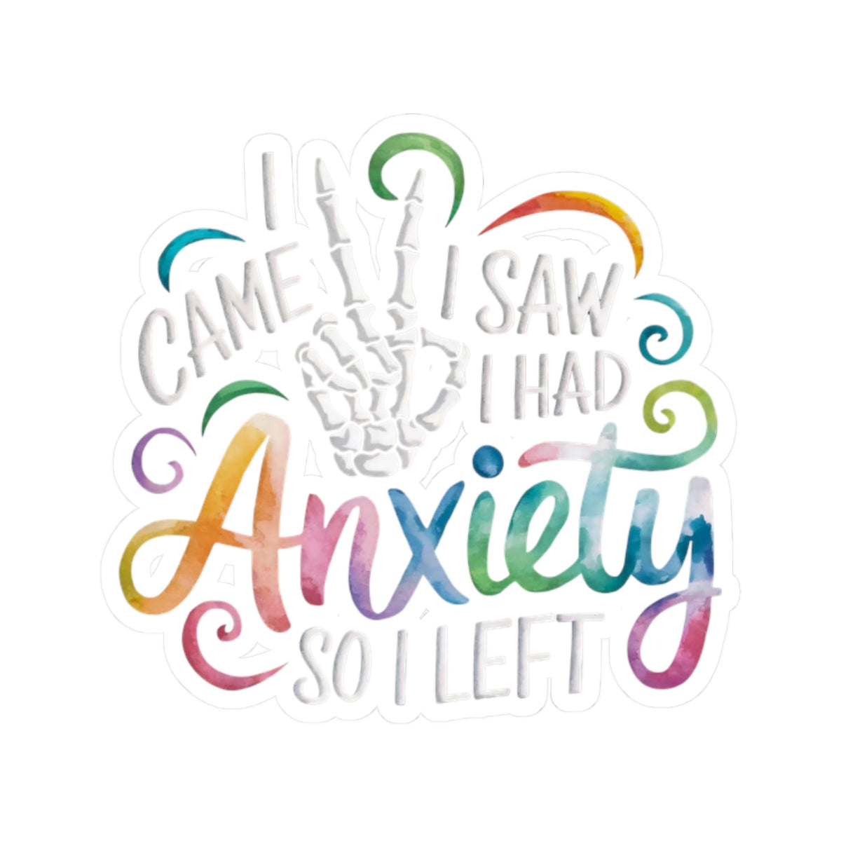 Anxiety Awareness Kiss-Cut Stickers | Colorful Laptop Decals, Mental Health Motivational Stickers, Anxiety Relief, Fun Gift Ideas, [...]