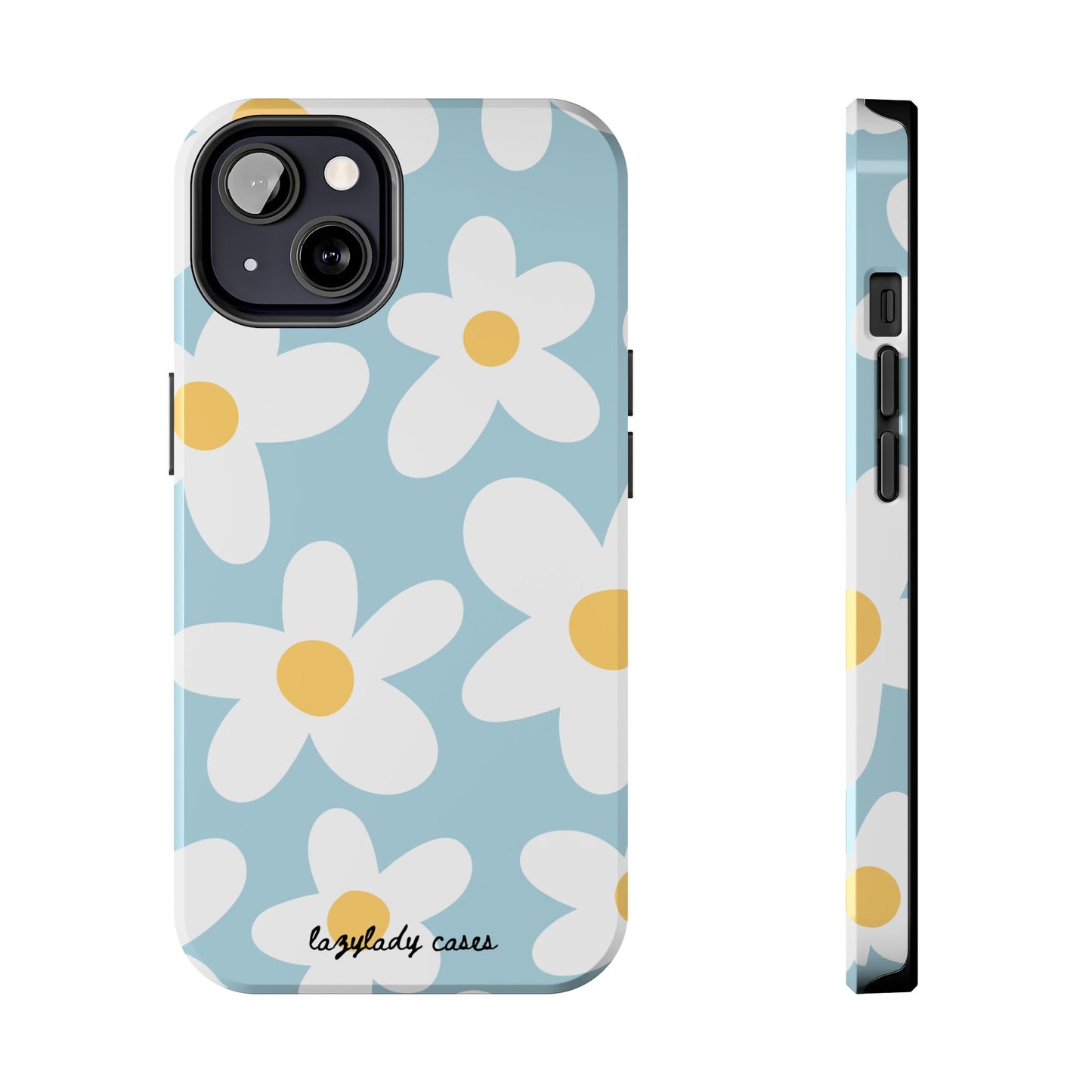 Floral Tough Phone Case - Daisy Design for Everyday Protection