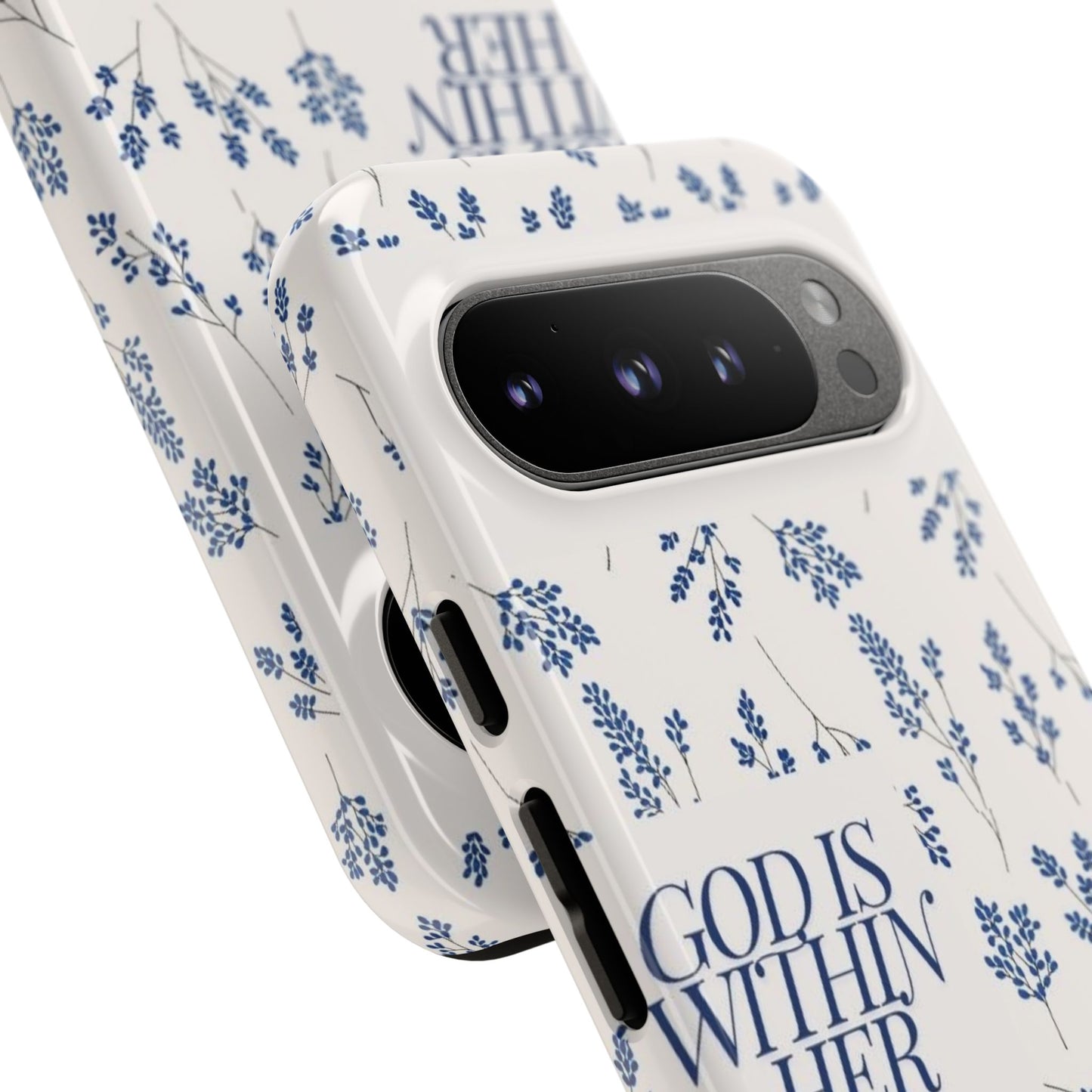 Within Her Cases - Floral Phone Case with Inspirational Quote, Motivational Gifts for Her, Bible Verse Design, Durable Case for iPhone, [...]