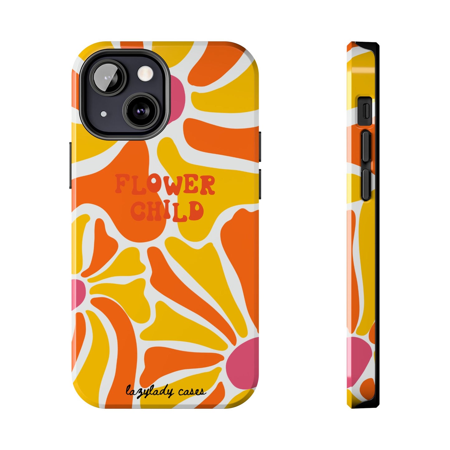 Flower Child Tough Phone Case – Vibrant Retro Design for Creative Souls